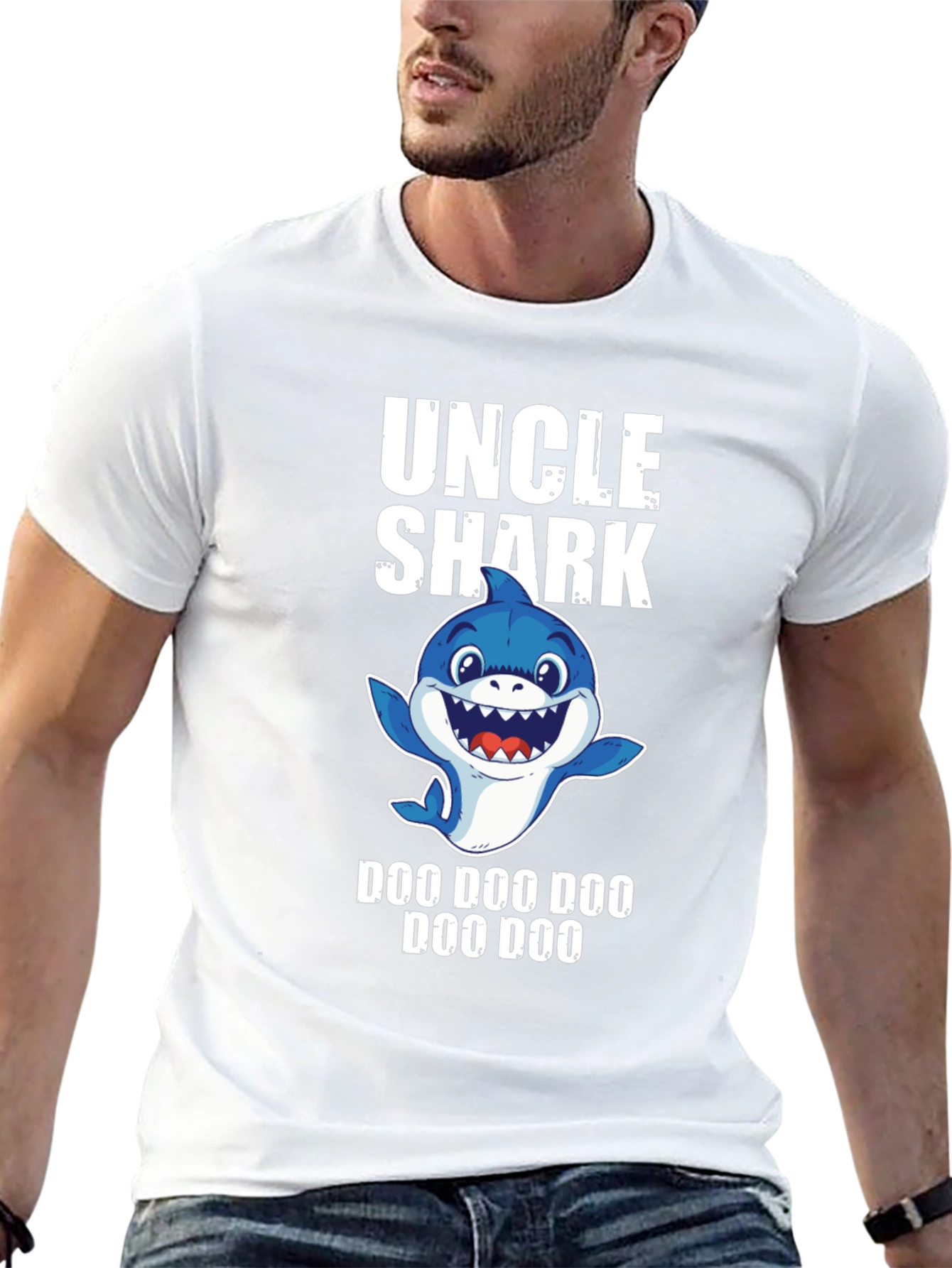 Uncle Shark Doo Doo T-Shirt - Fun Family Apparel