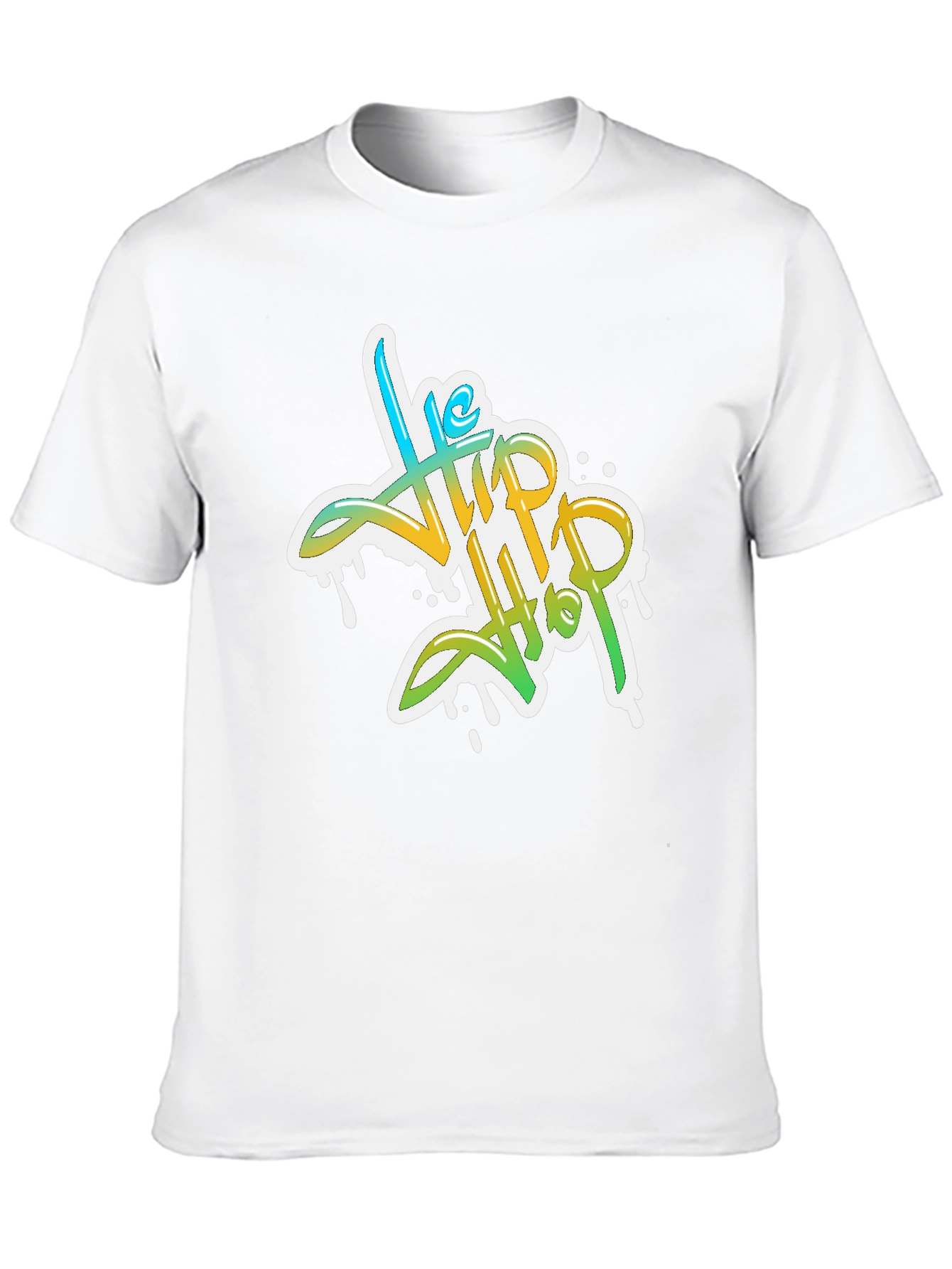 Stylish Hip Hop Graphic Print Black T-Shirt