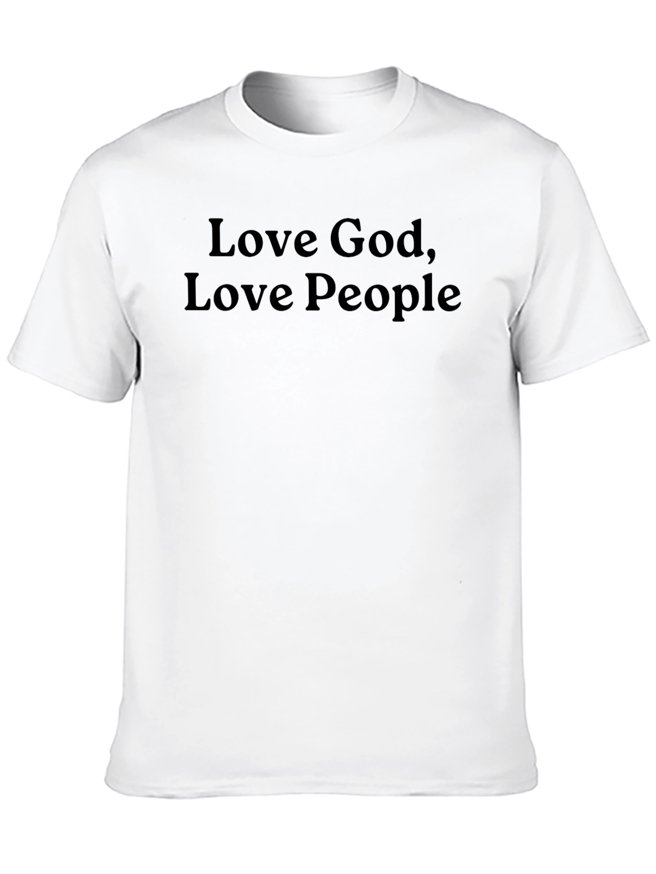 Love God Love People Black T-Shirt