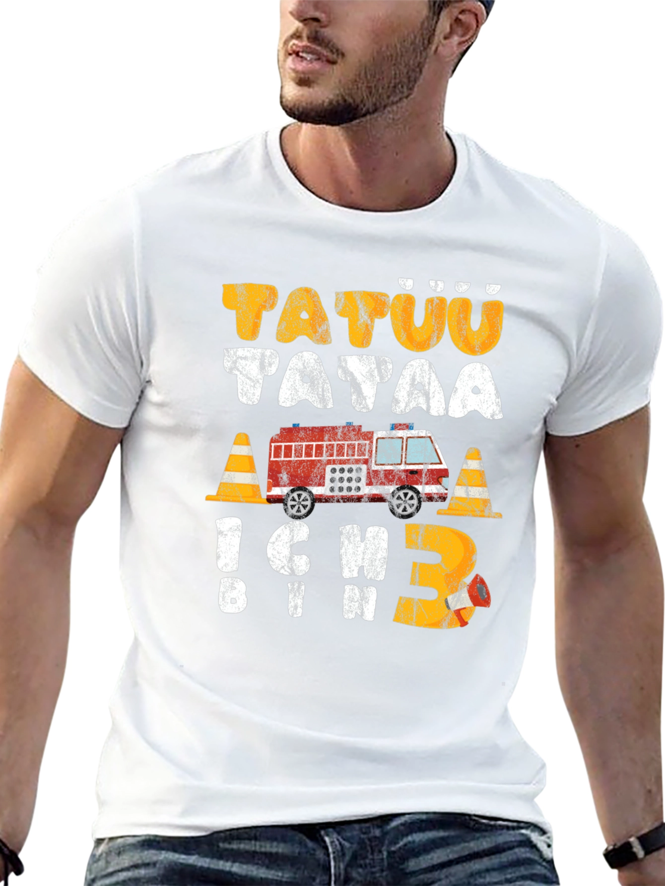 Fire Truck 3rd Birthday Toddler T-Shirt