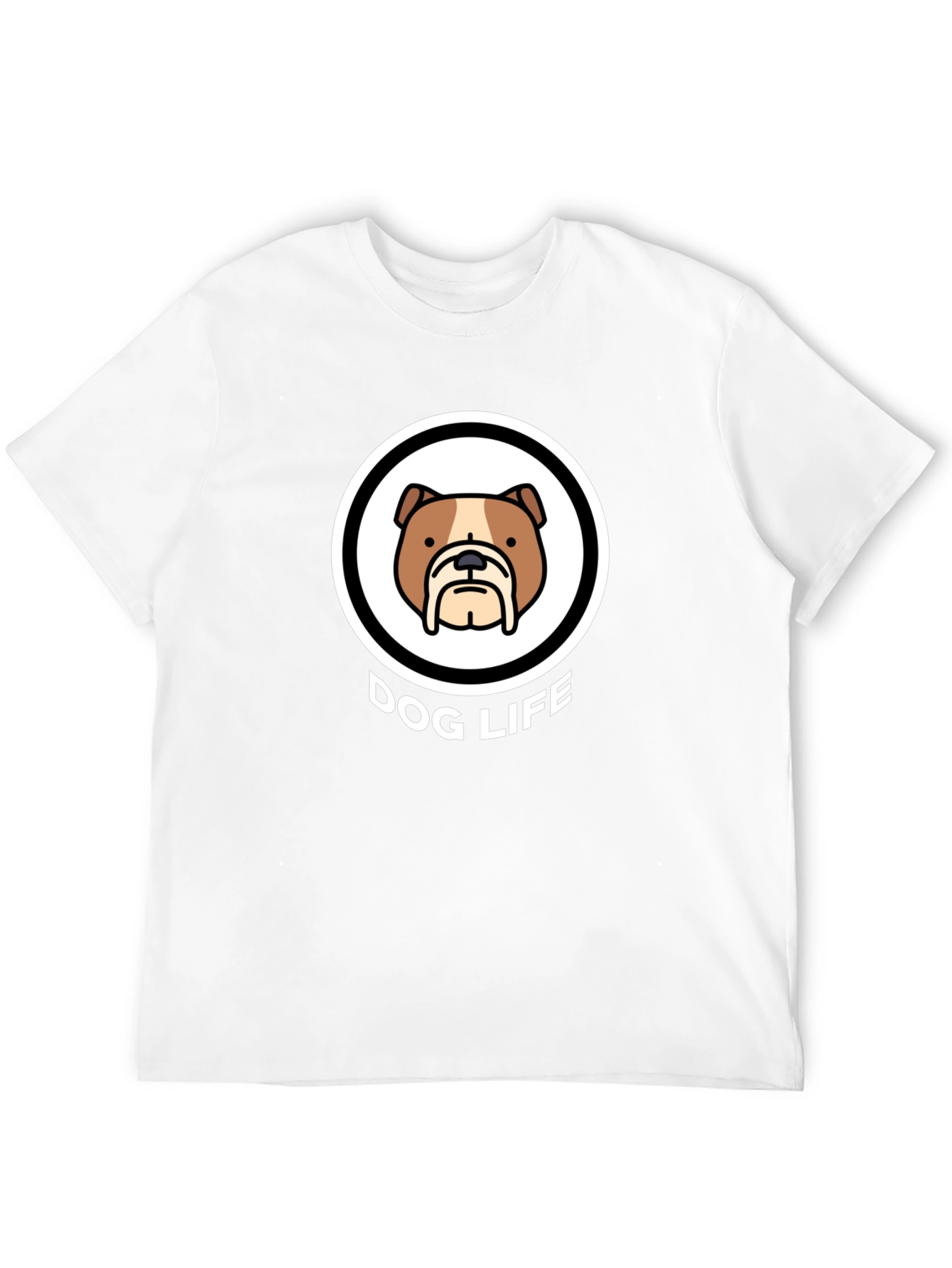 Dog Life Graphic Tee - Bulldog Design