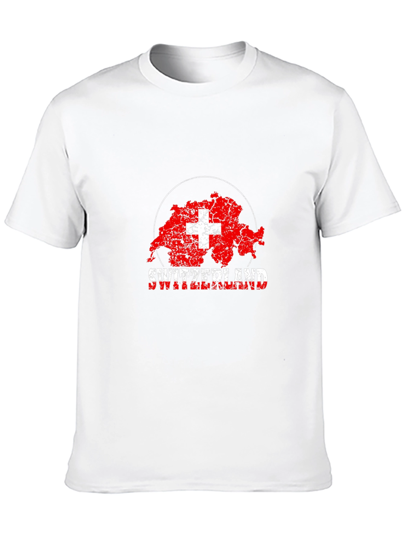 Switzerland Map Flag Graphic T-Shirt