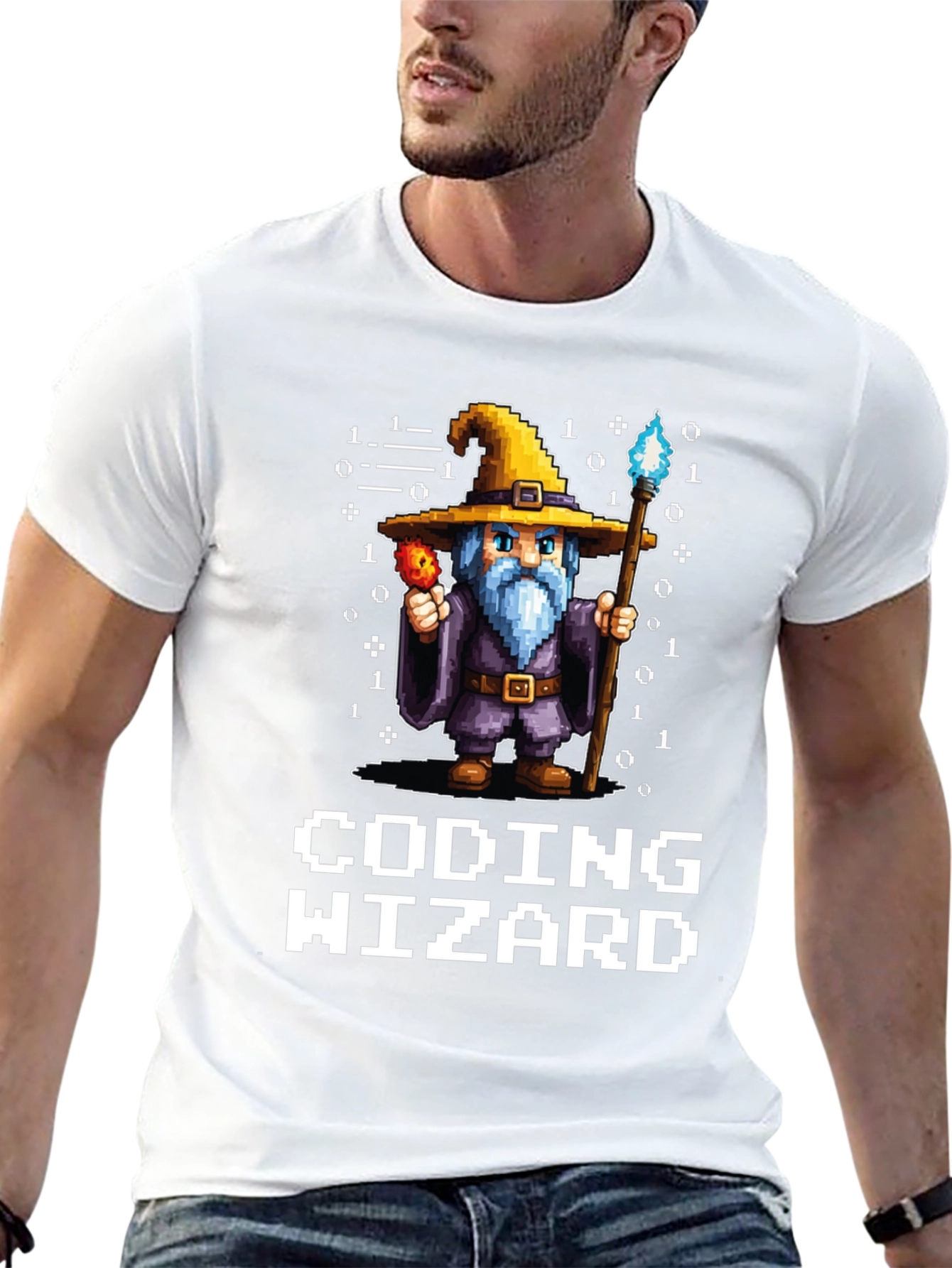 Coding Wizard Graphic Tee - Programmer Gift