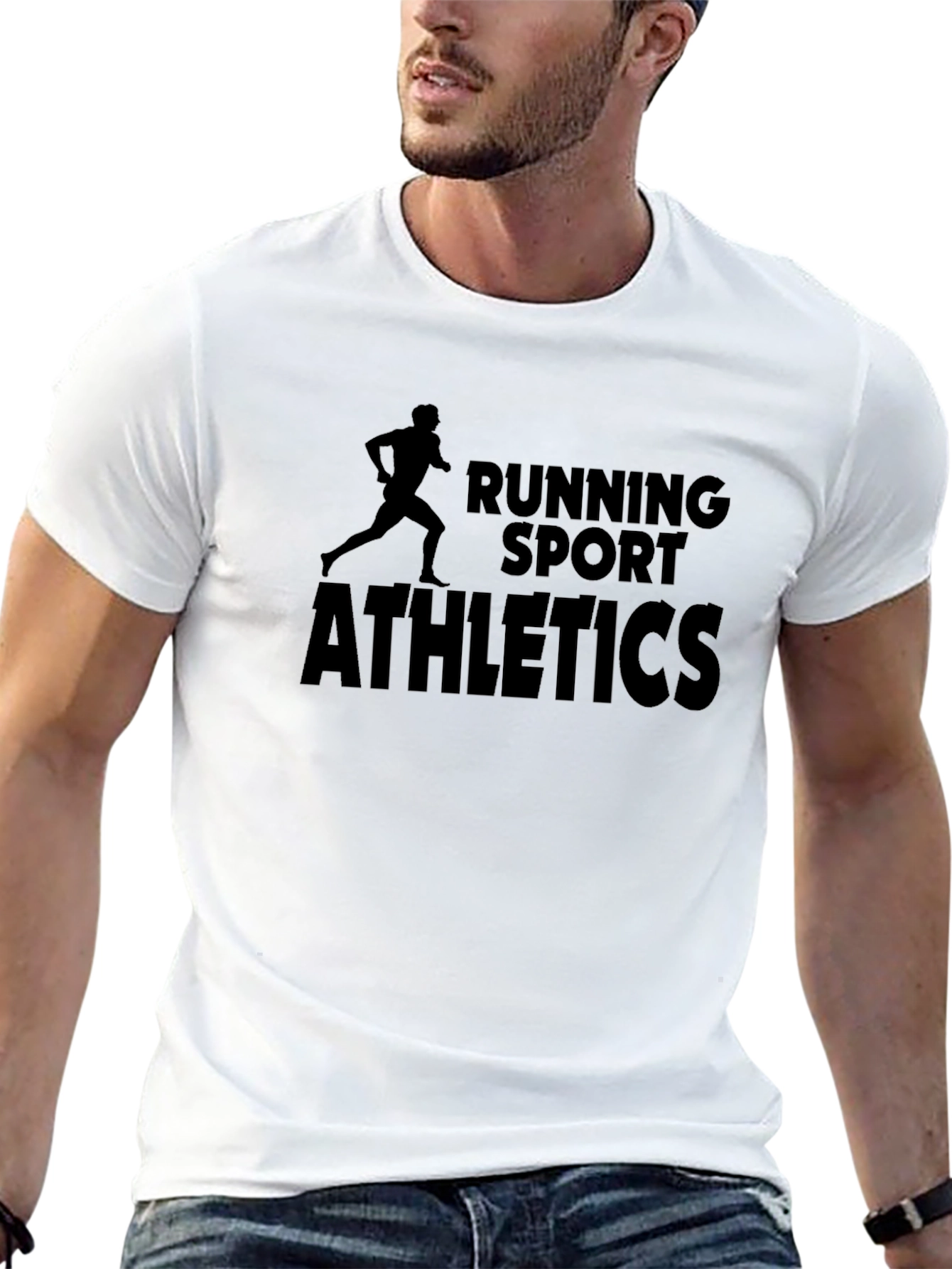 Running Sport Athletics Black T-Shirt