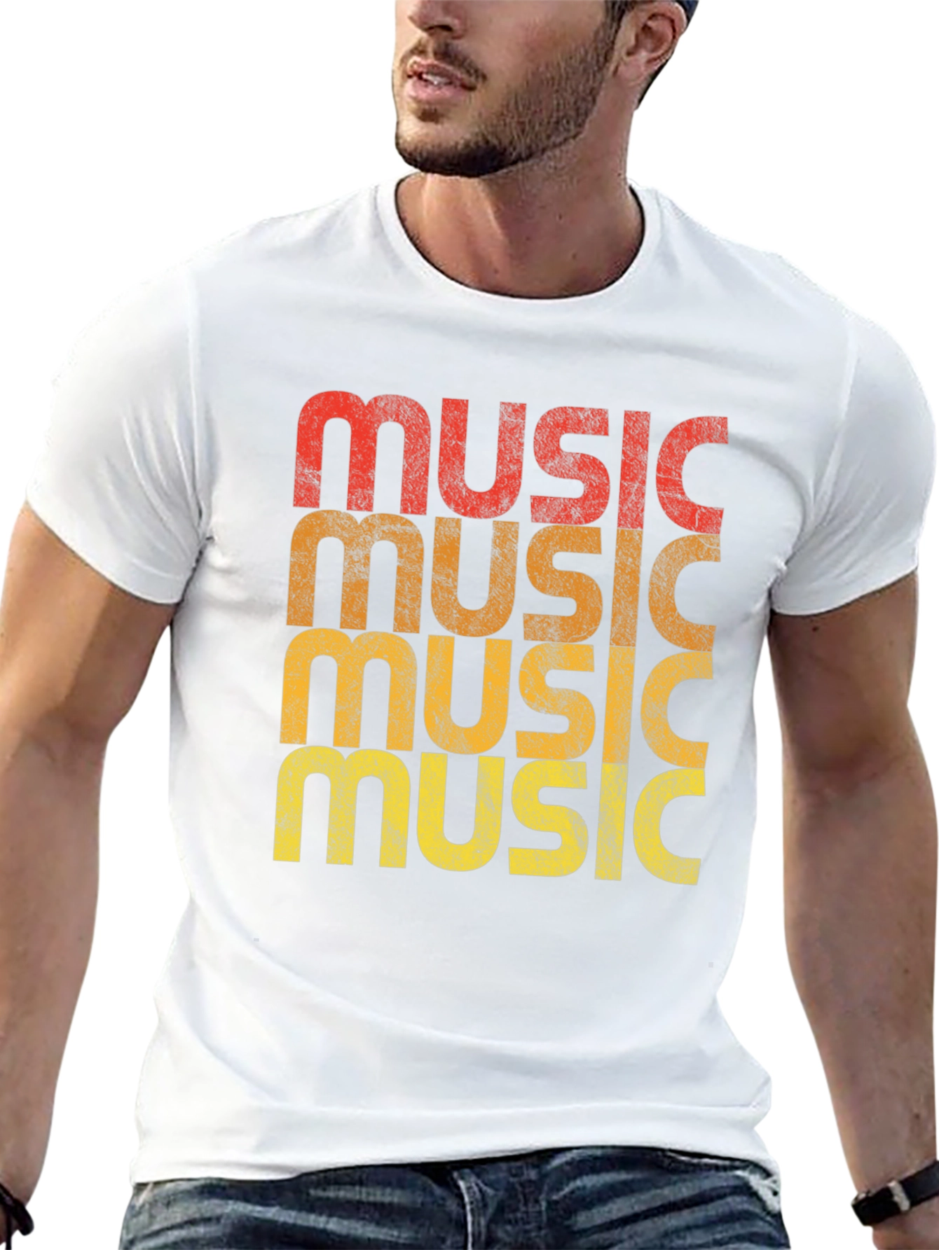 Retro Music Graphic T-Shirt