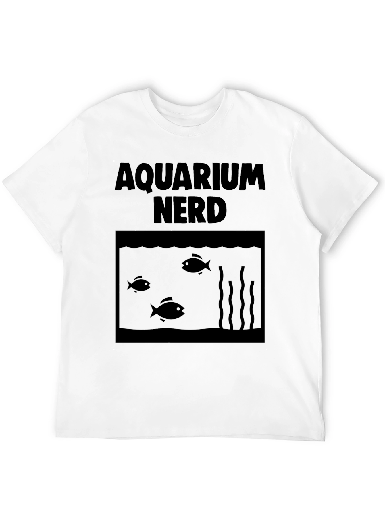 Aquarium Nerd Graphic T-Shirt - Black Cotton Tee