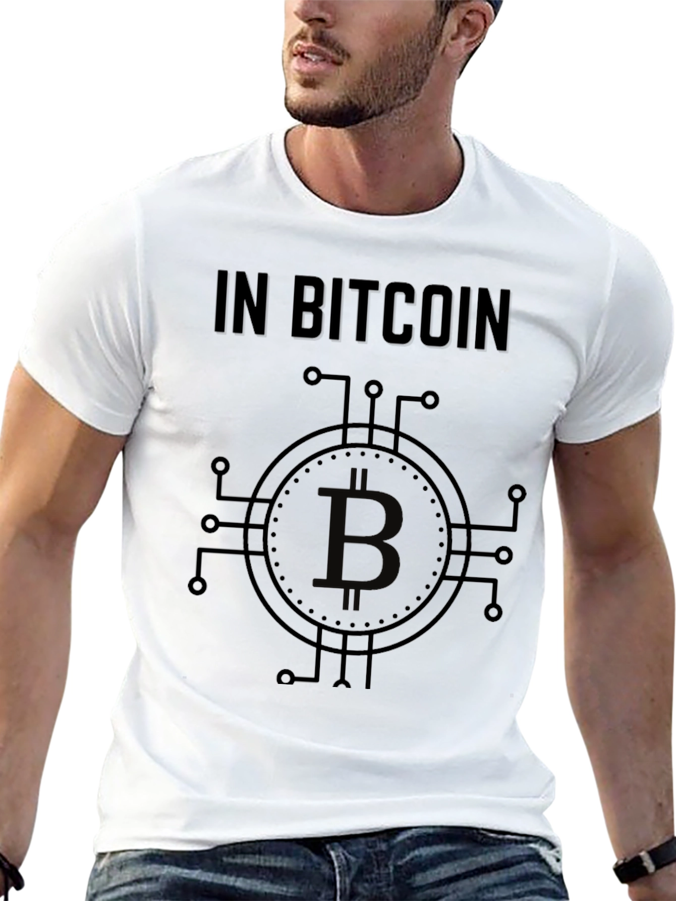 Bitcoin Crypto Graphic Tee - Black