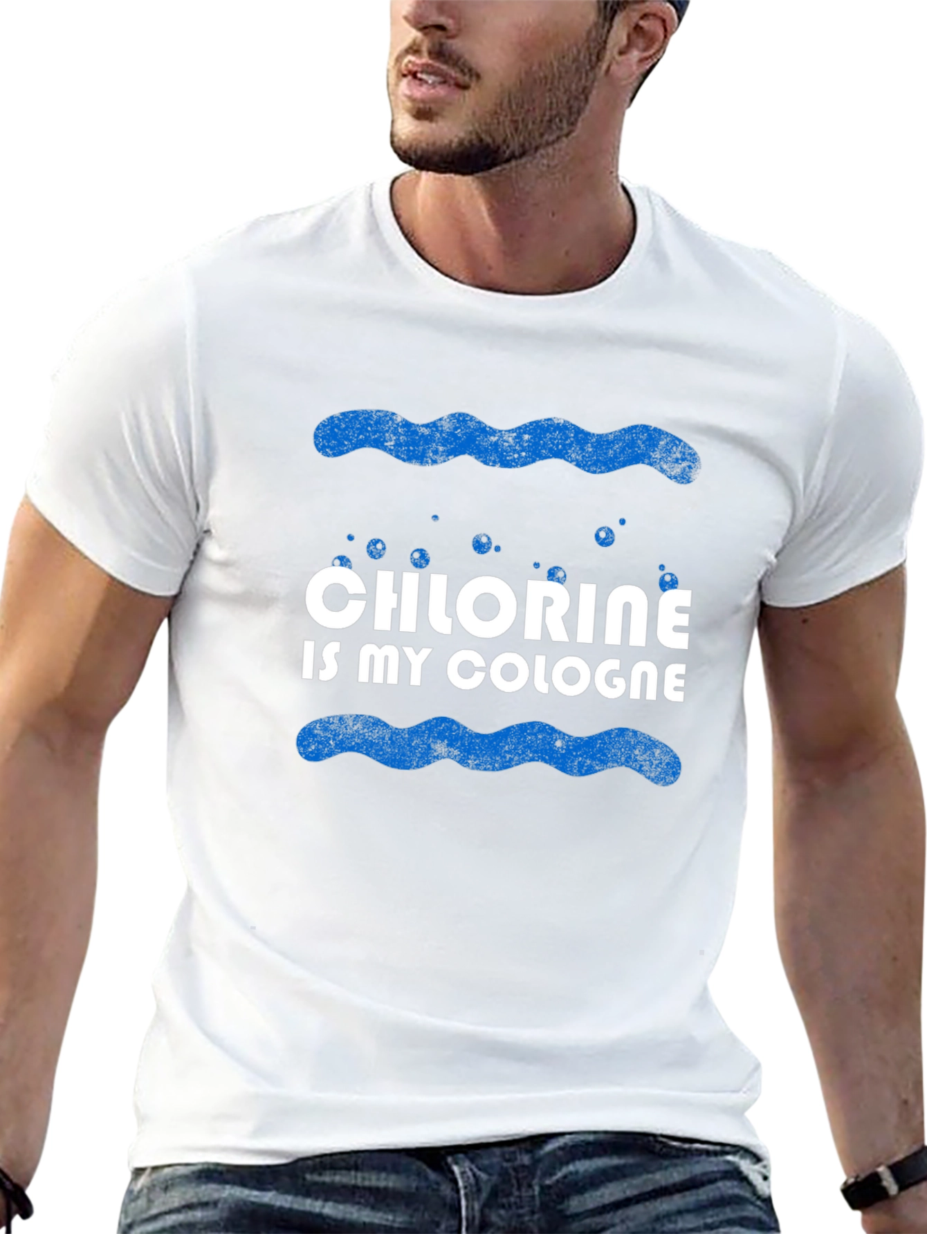 Chlorine is My Cologne Black Graphic T-Shirt