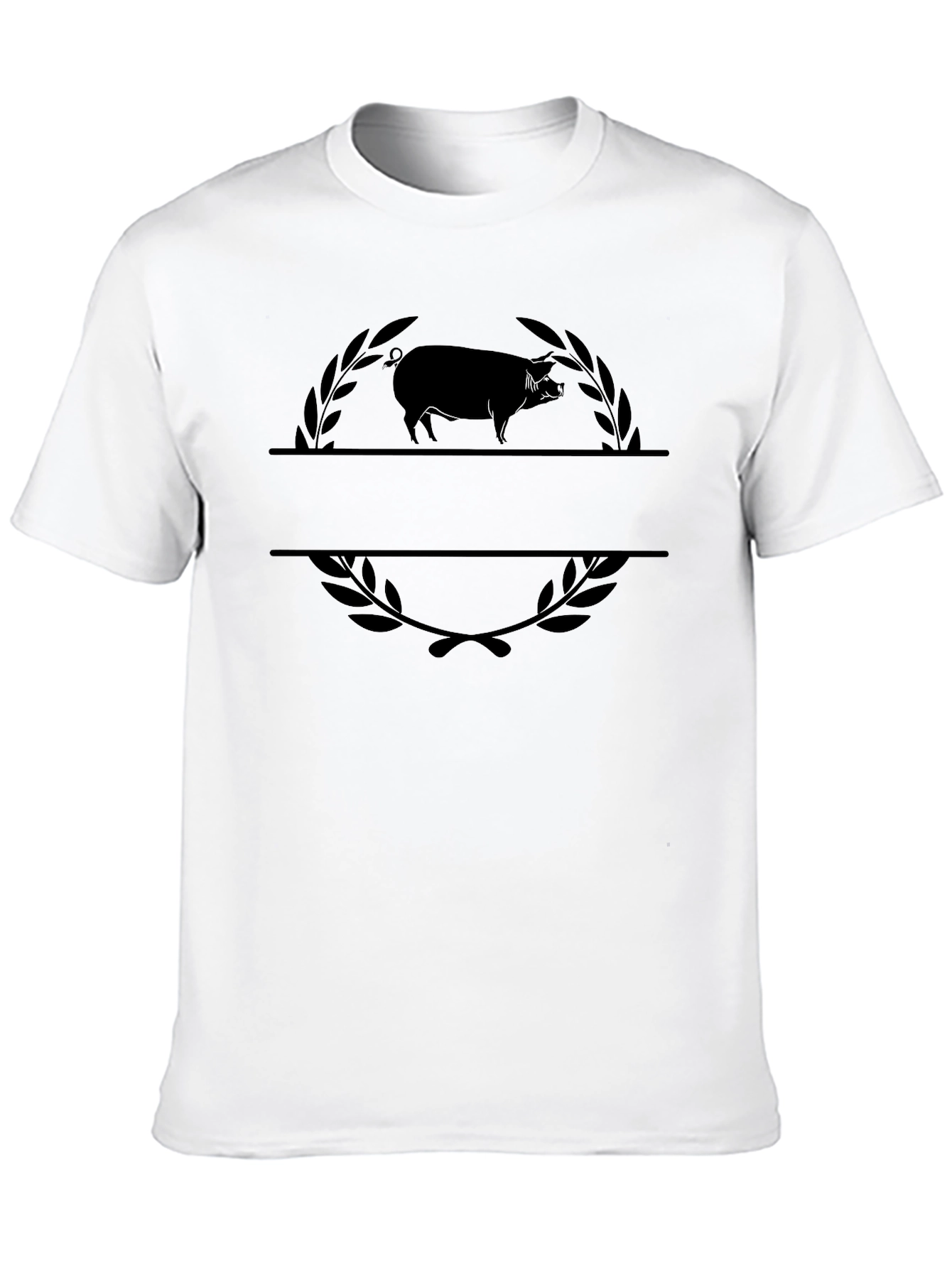 Mens Pig Graphic Tee - Black