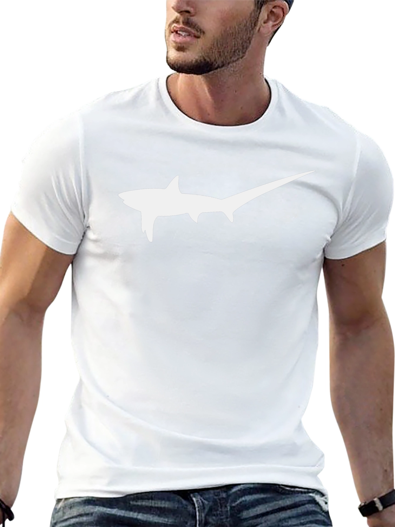 Shark Fin T-Shirt - Cool Graphic Tee