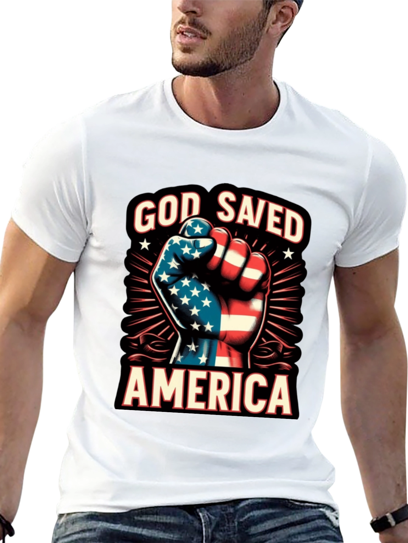 God Saved America Patriotic T-Shirt