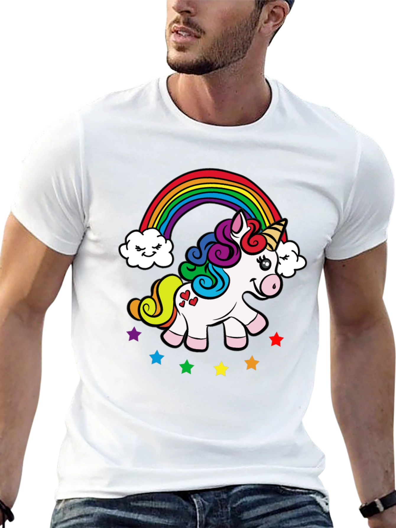 Rainbow Unicorn Graphic T-Shirt