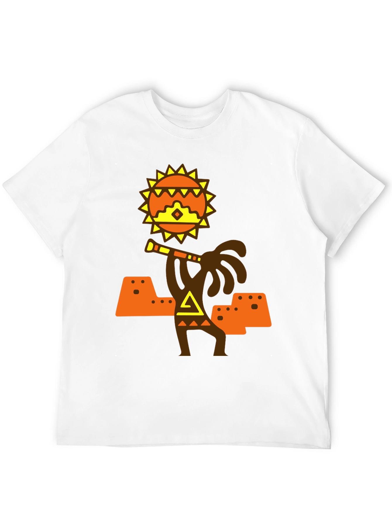 Aztec Sun God T-Shirt - Stylish Graphic Tee