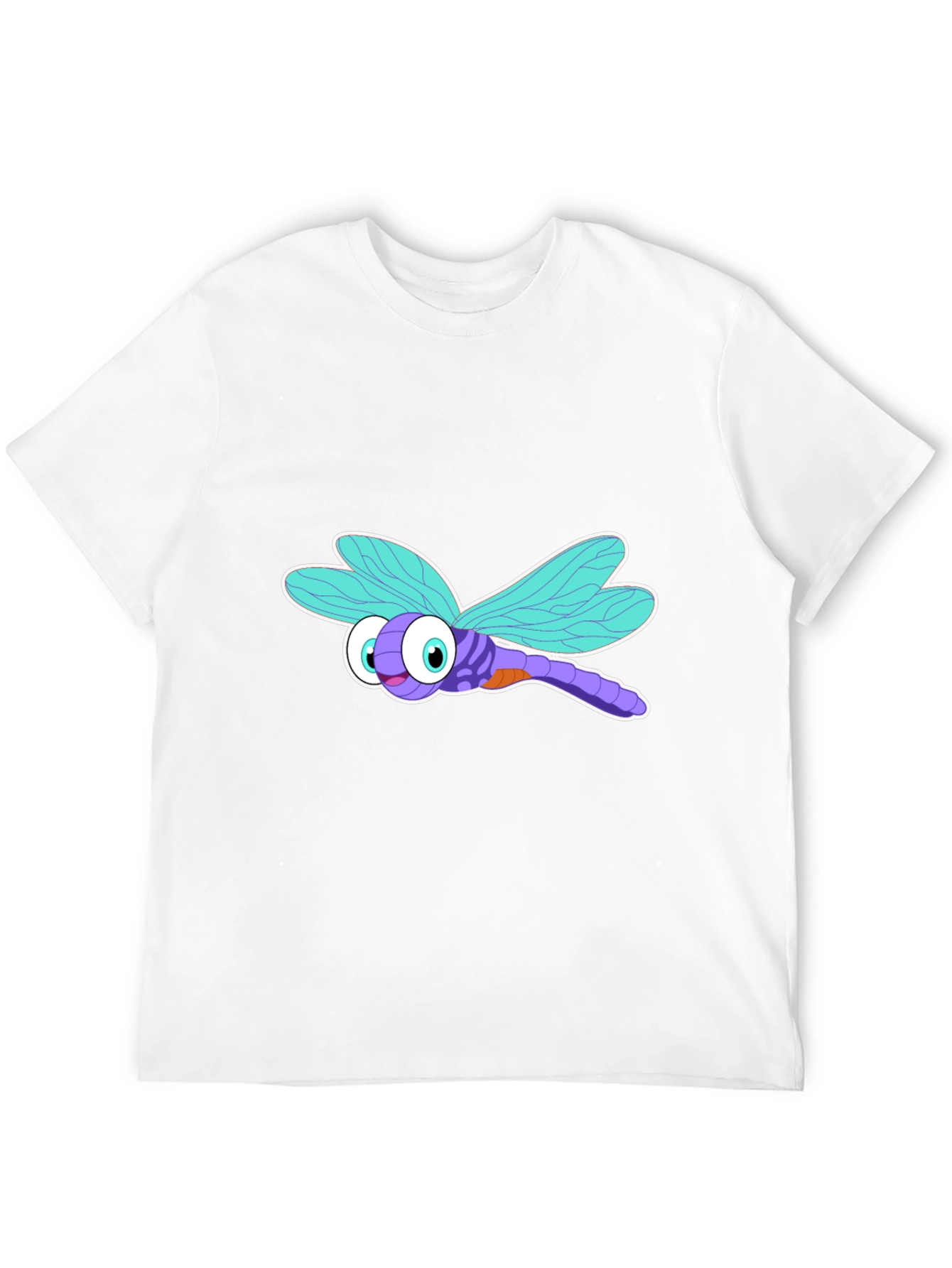 Dragonfly Graphic Tee - Black Cotton T-Shirt
