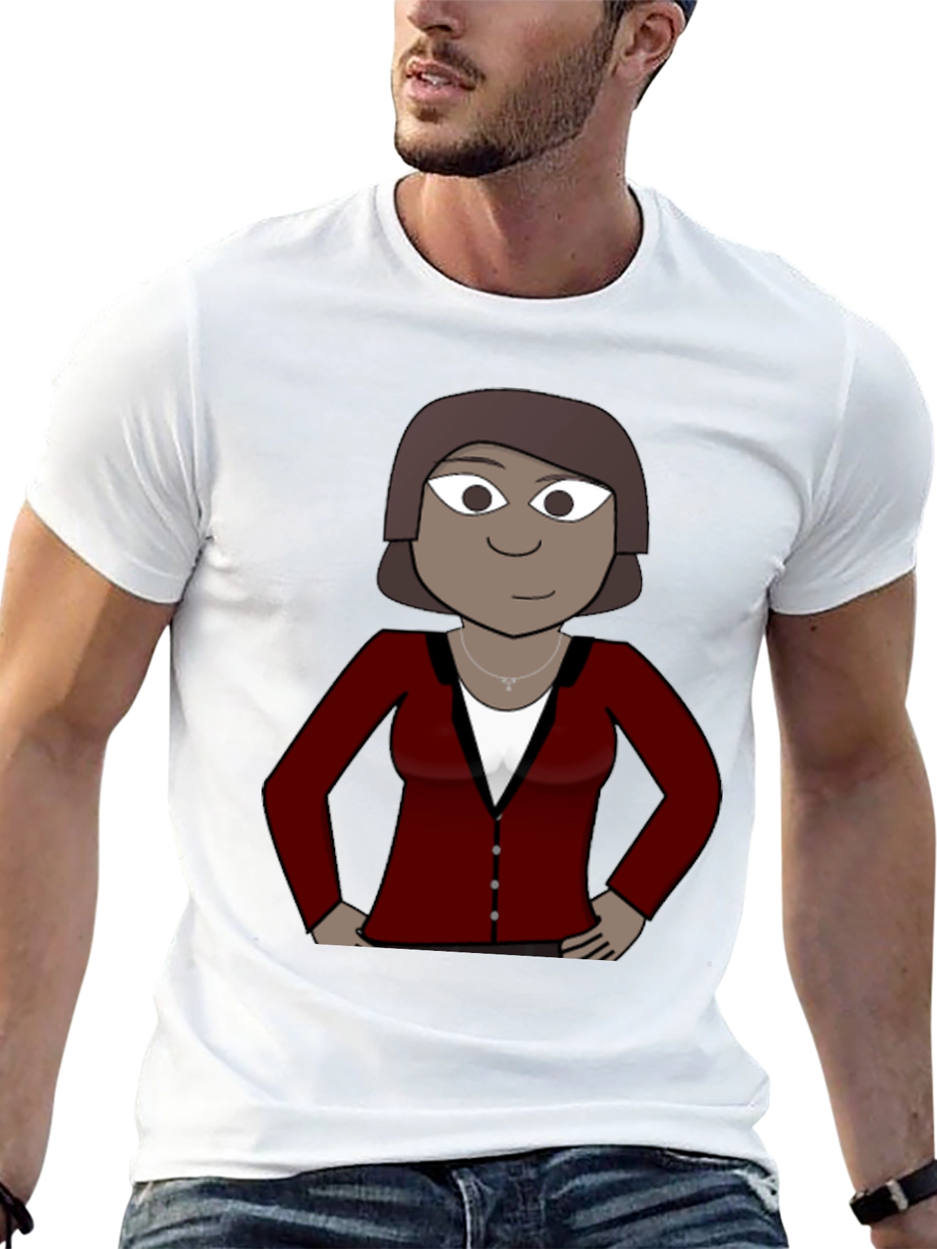 Cartoon Woman T-Shirt - Unique Graphic Tee