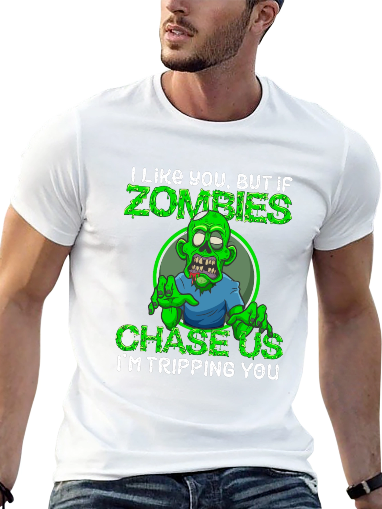 Zombie Humor Graphic Tee - Im Tripping You
