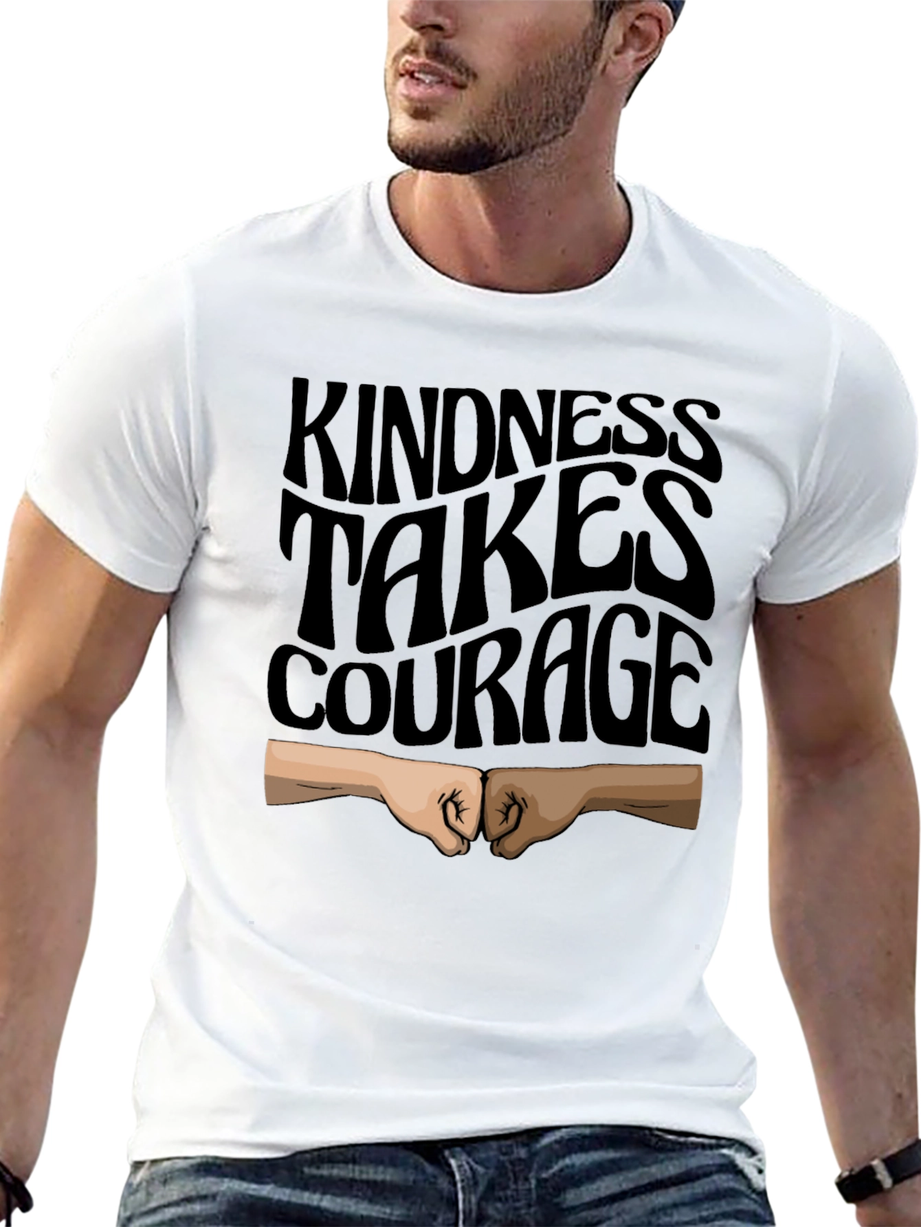 Kindness Takes Courage Black T-Shirt