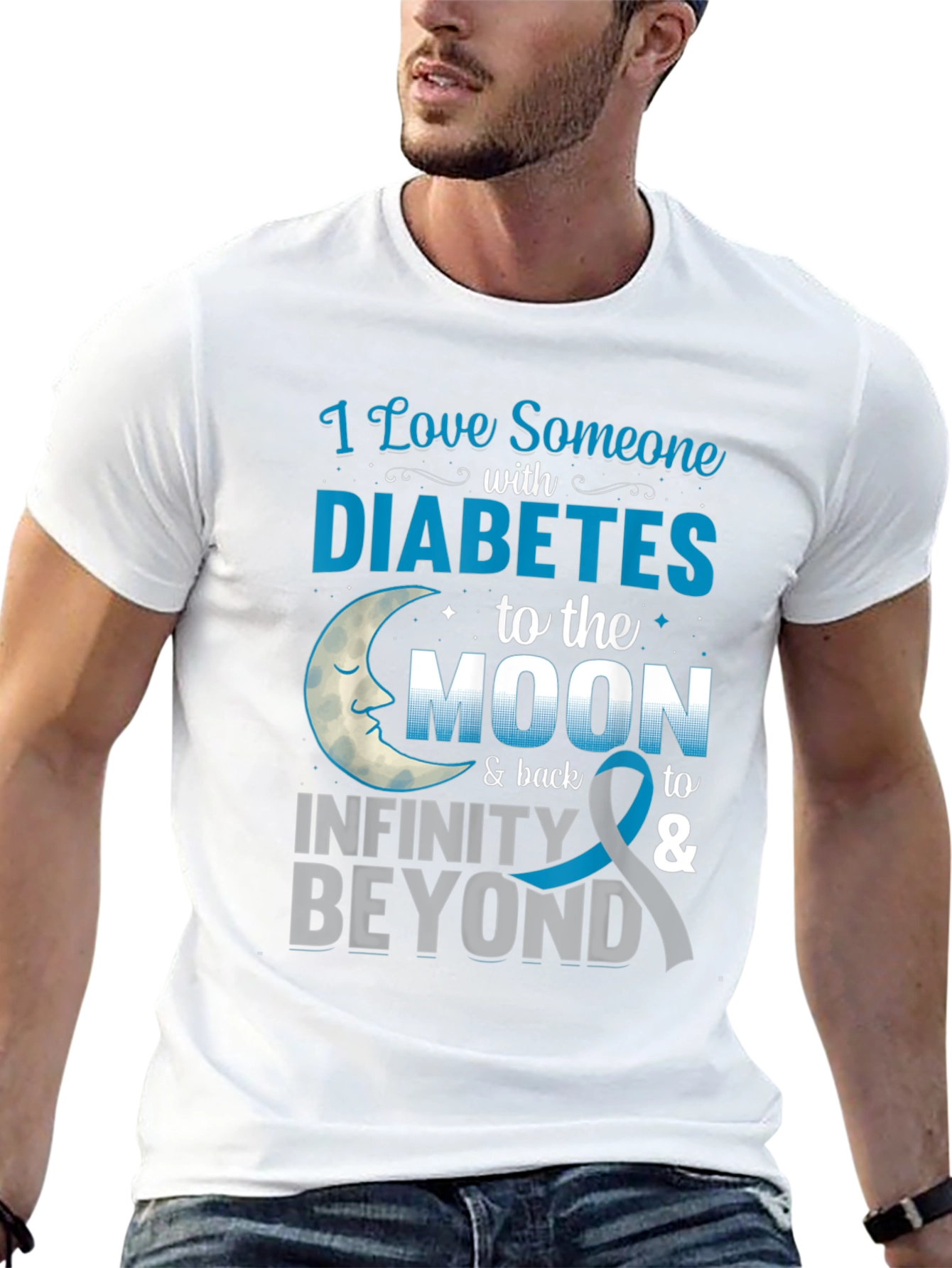 Diabetes Awareness T-Shirt: Love Someone to the Moon
