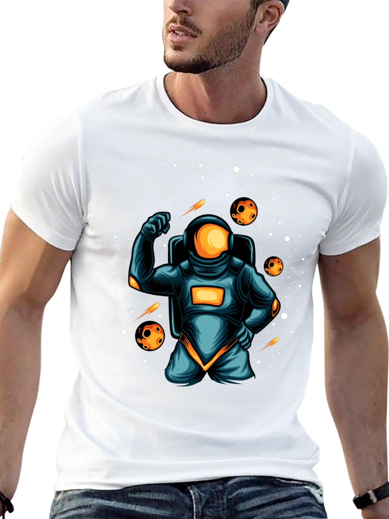 Astronaut Graphic T-Shirt - Space Adventure Tee