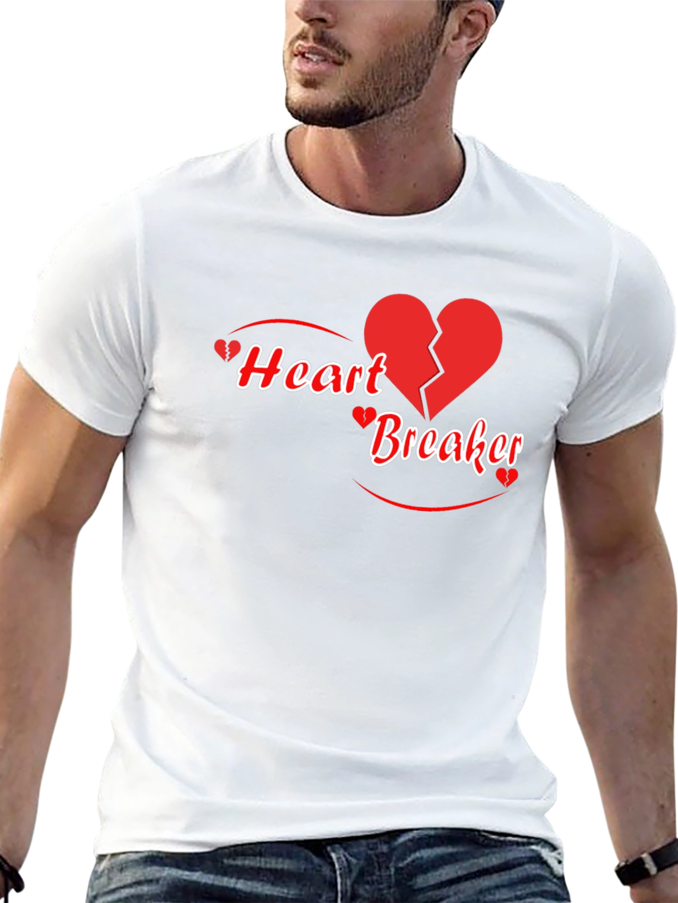 Heart Breaker Graphic T-Shirt - Black