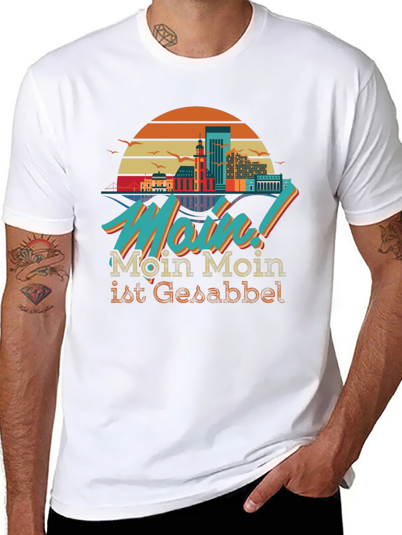 Moin Retro Style Graphic T-Shirt
