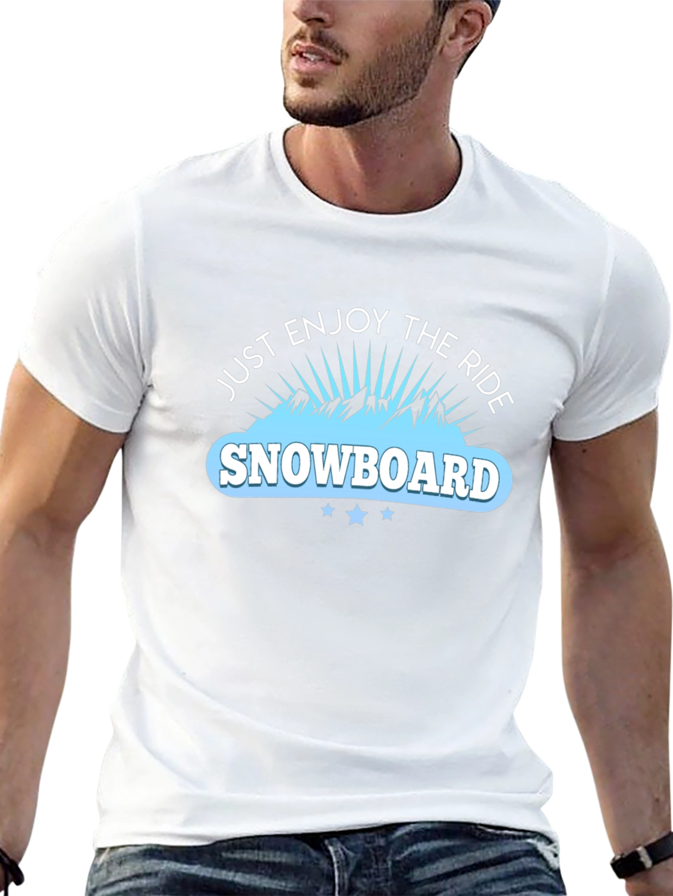 Snowboard Enjoy the Ride Graphic Tee