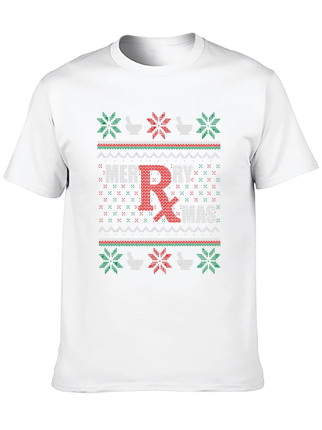 Merry Rxmas Pharmacy Ugly Christmas Sweater T-Shirt