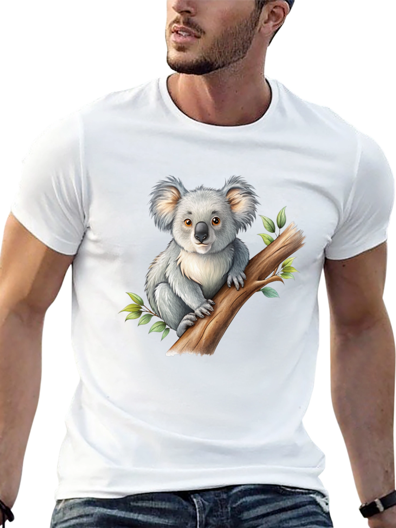 Koala Graphic Black T-Shirt