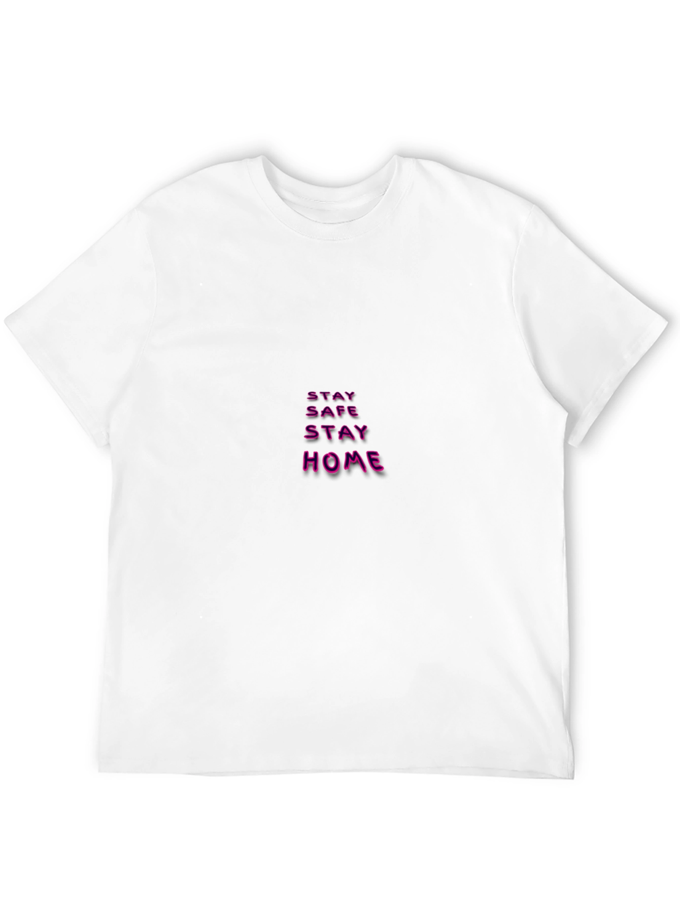 Stay Safe Stay Home Black T-Shirt