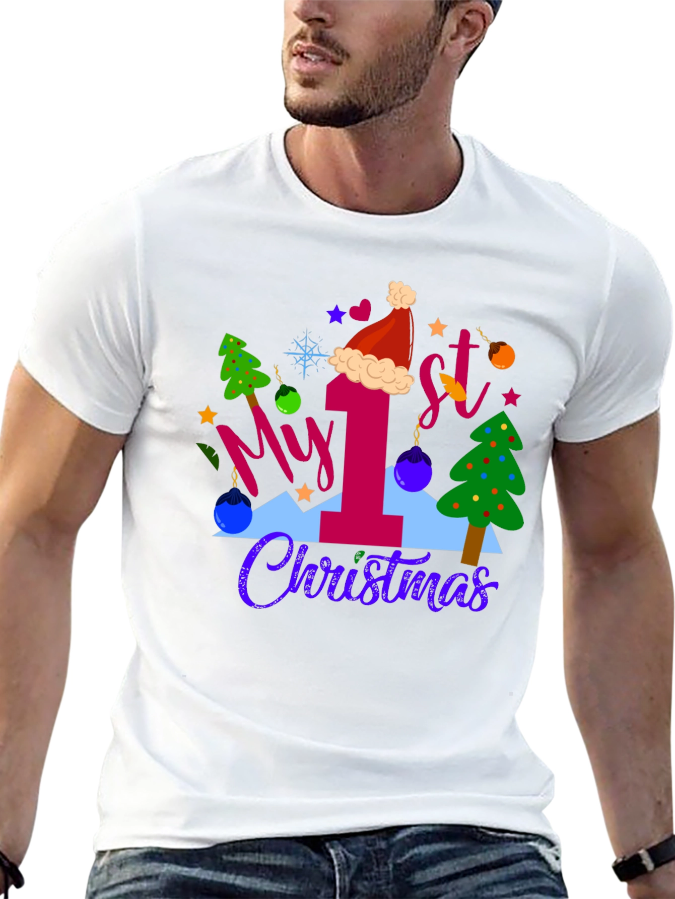 My 1st Christmas Black T-Shirt