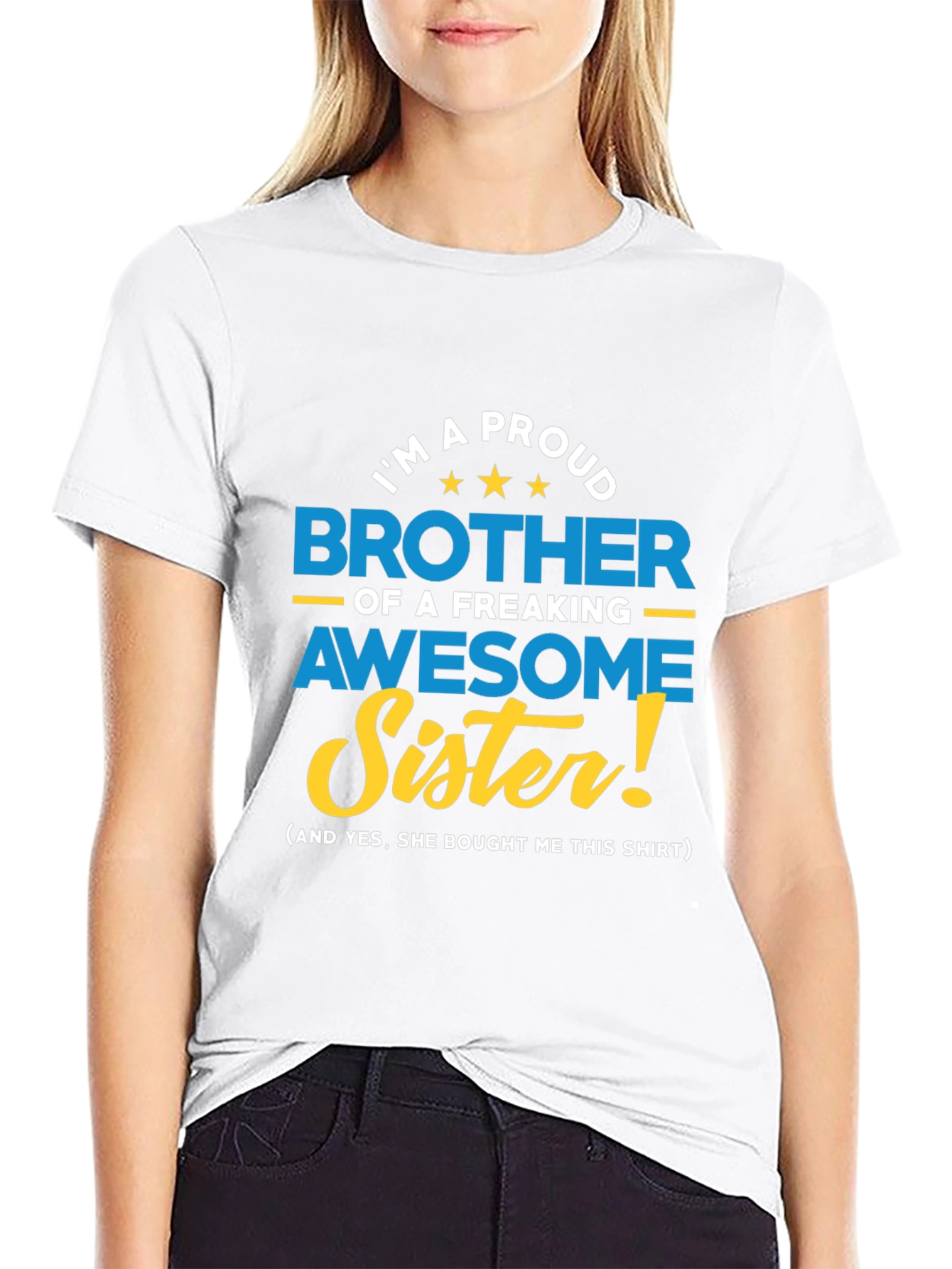 Proud Brother Awesome Sister Graphic Tee