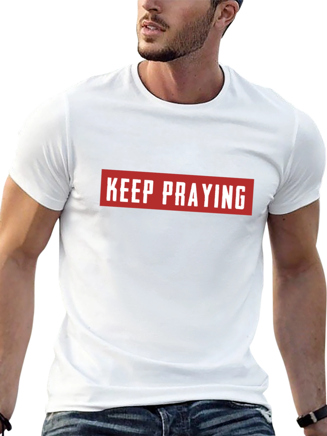 Keep Praying Graphic Tee - Black T-Shirt