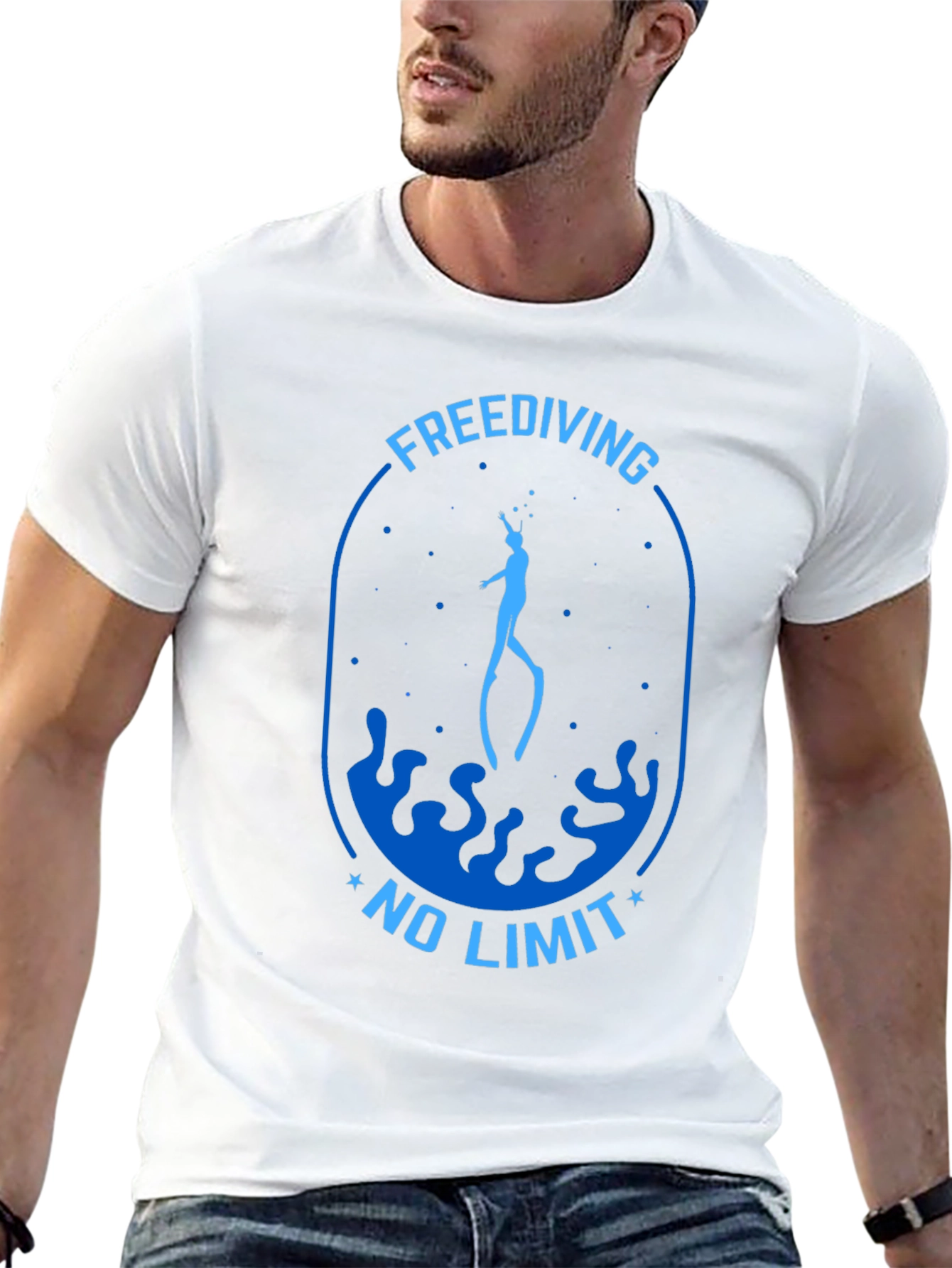 Freediving No Limit Graphic T-Shirt