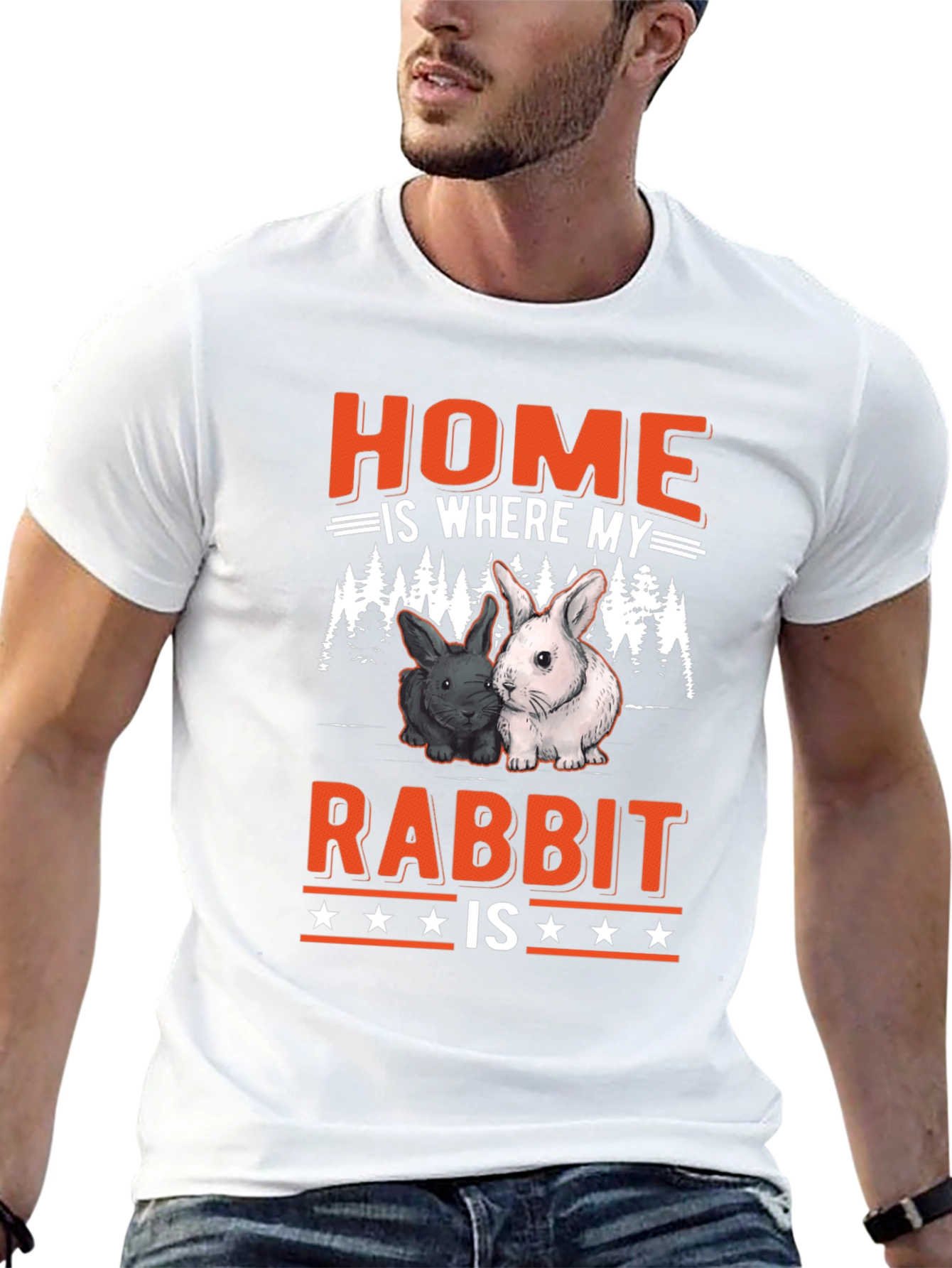Home is Where My Rabbit Is T-Shirt