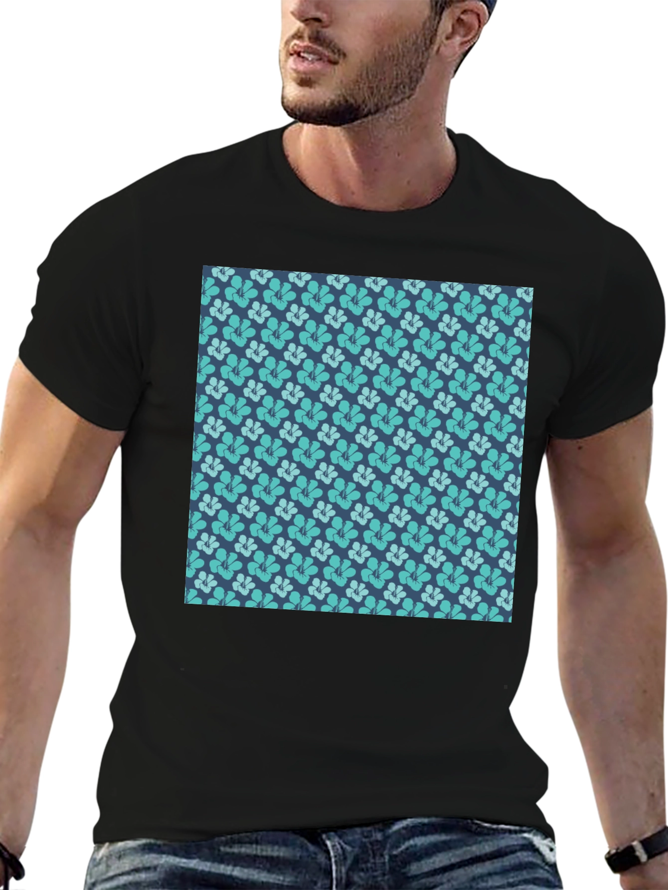 Floral Pattern T-Shirt - Casual Comfort