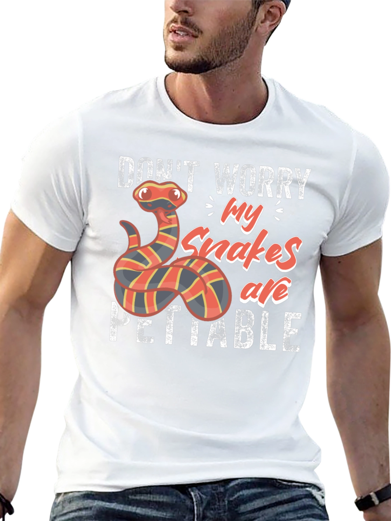 Snakes are PETTABLE Funny T-Shirt