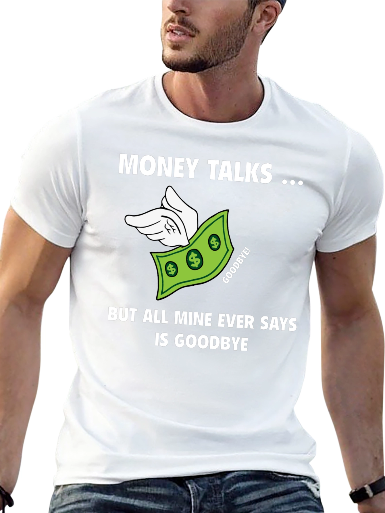 Money Talks Mens Graphic T-Shirt
