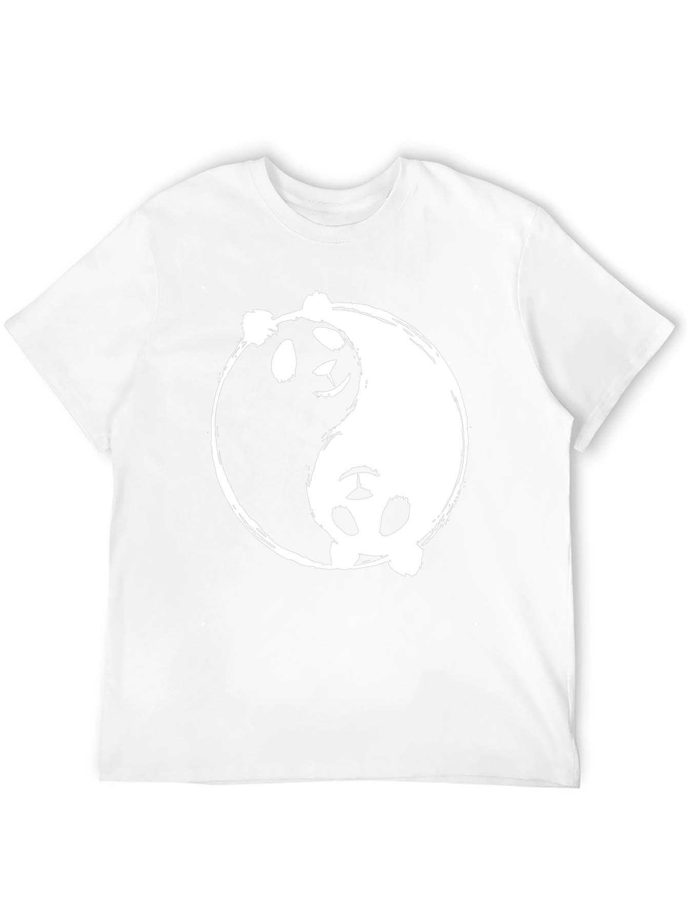 Yin Yang Panda Graphic Tee - Black