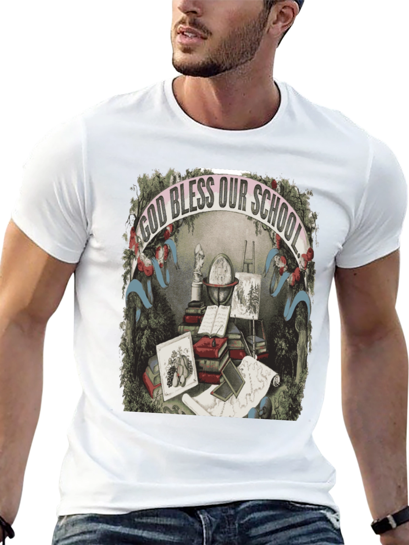 God Bless Our School Graphic Tee