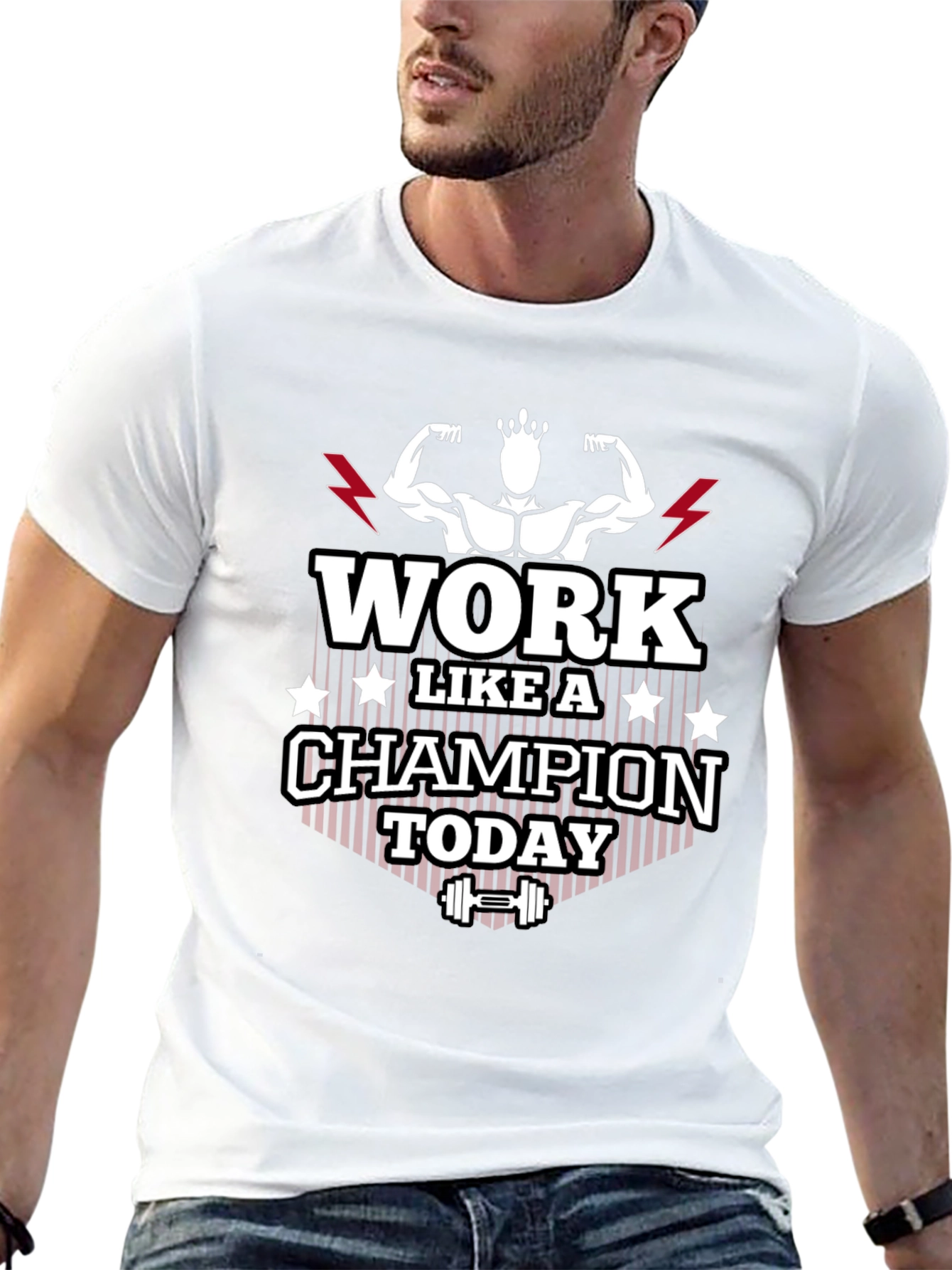 Work Like A Champion Today Graphic Tee