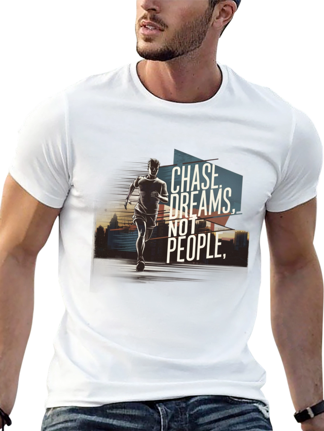 Chase Dreams Graphic Tee - Motivational T-Shirt