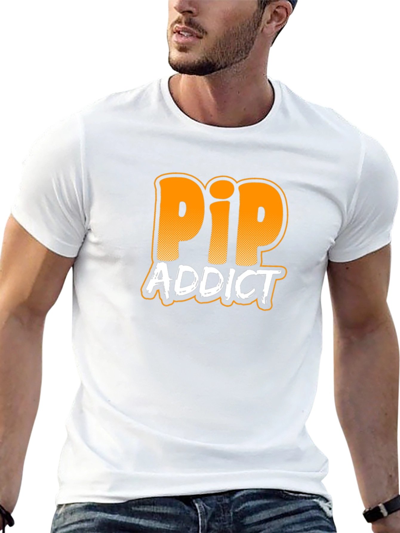 PIP Addict Graphic T-Shirt - Black Cotton Tee