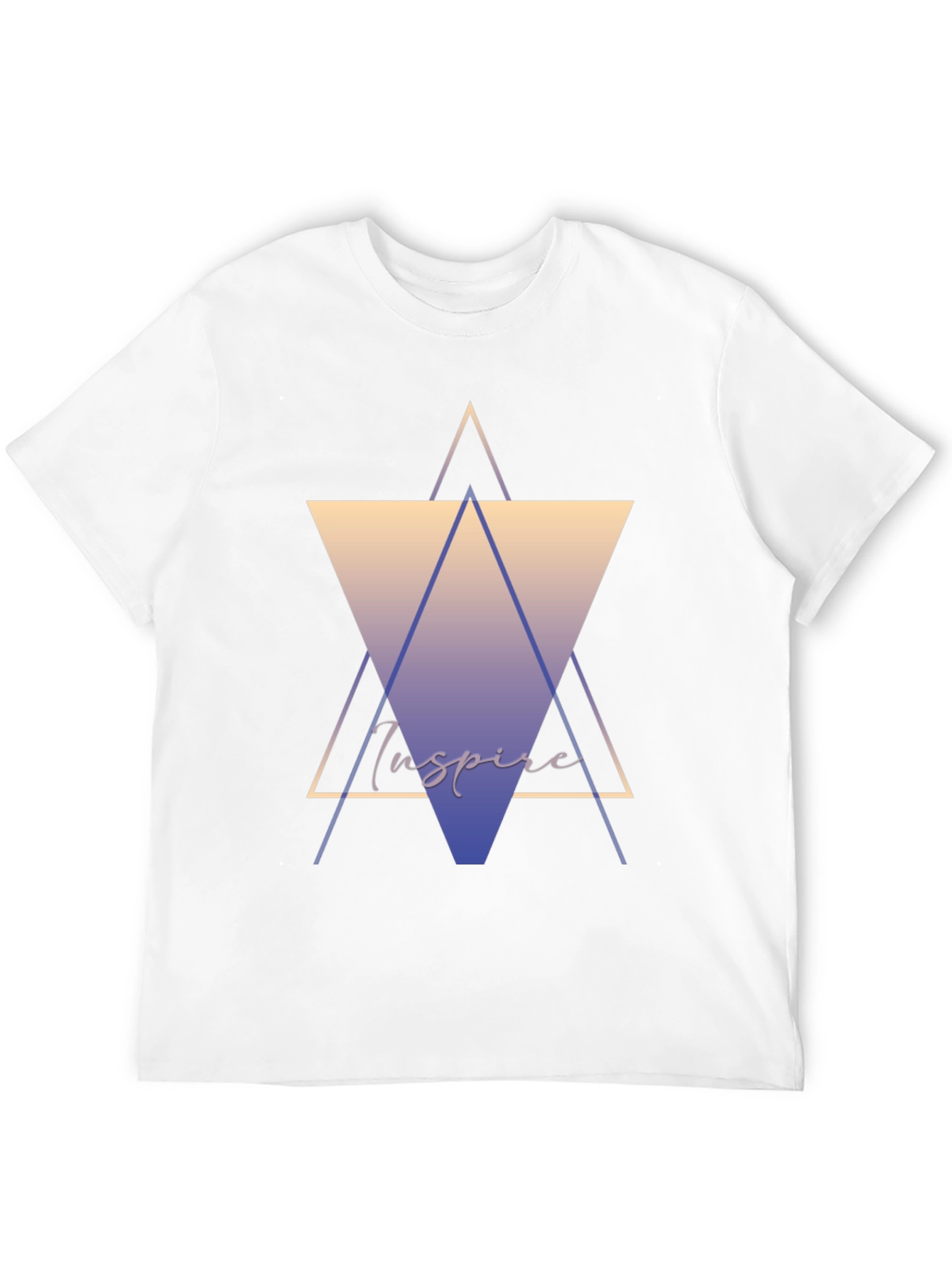 Inspire Graphic Tee - Stylish Geometric Design