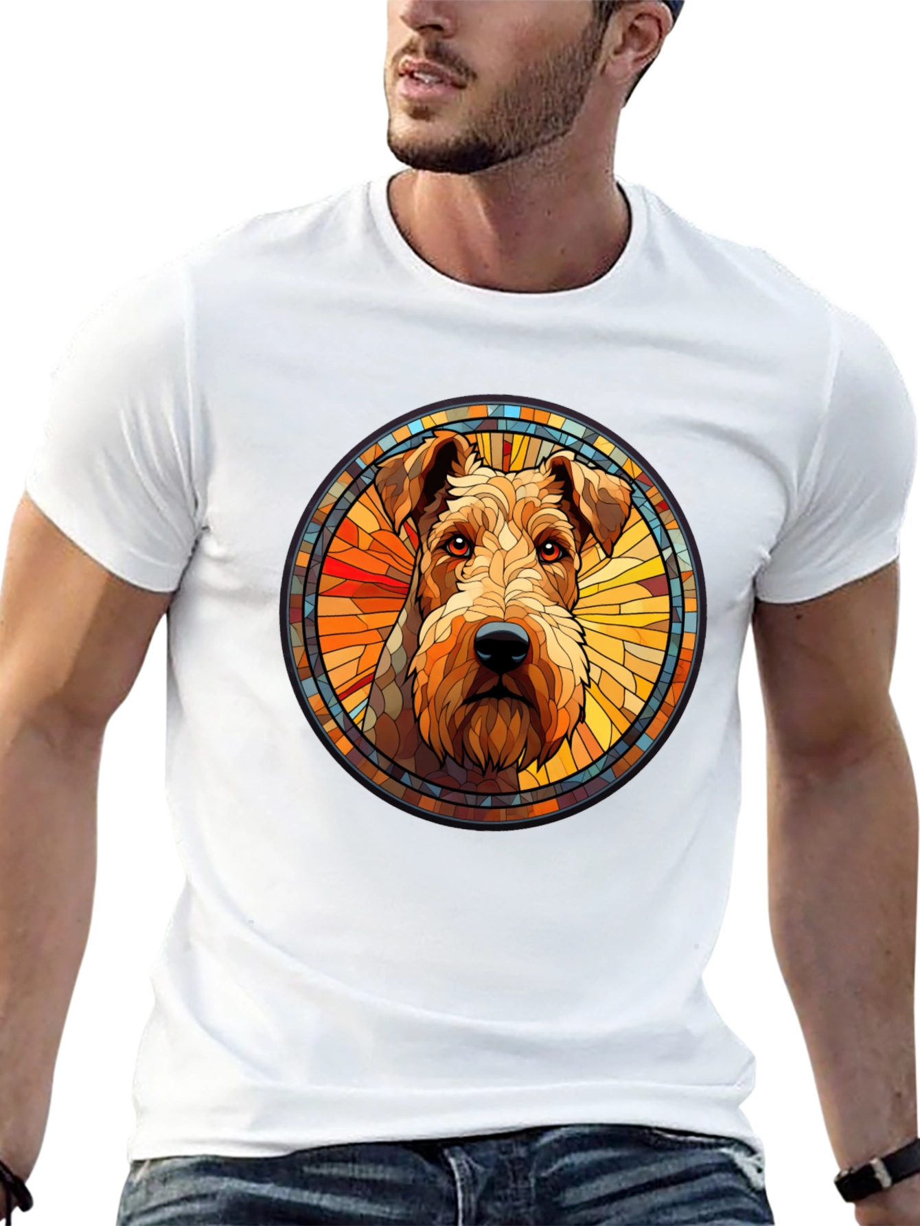 Dog Breed Art T-Shirt - Black