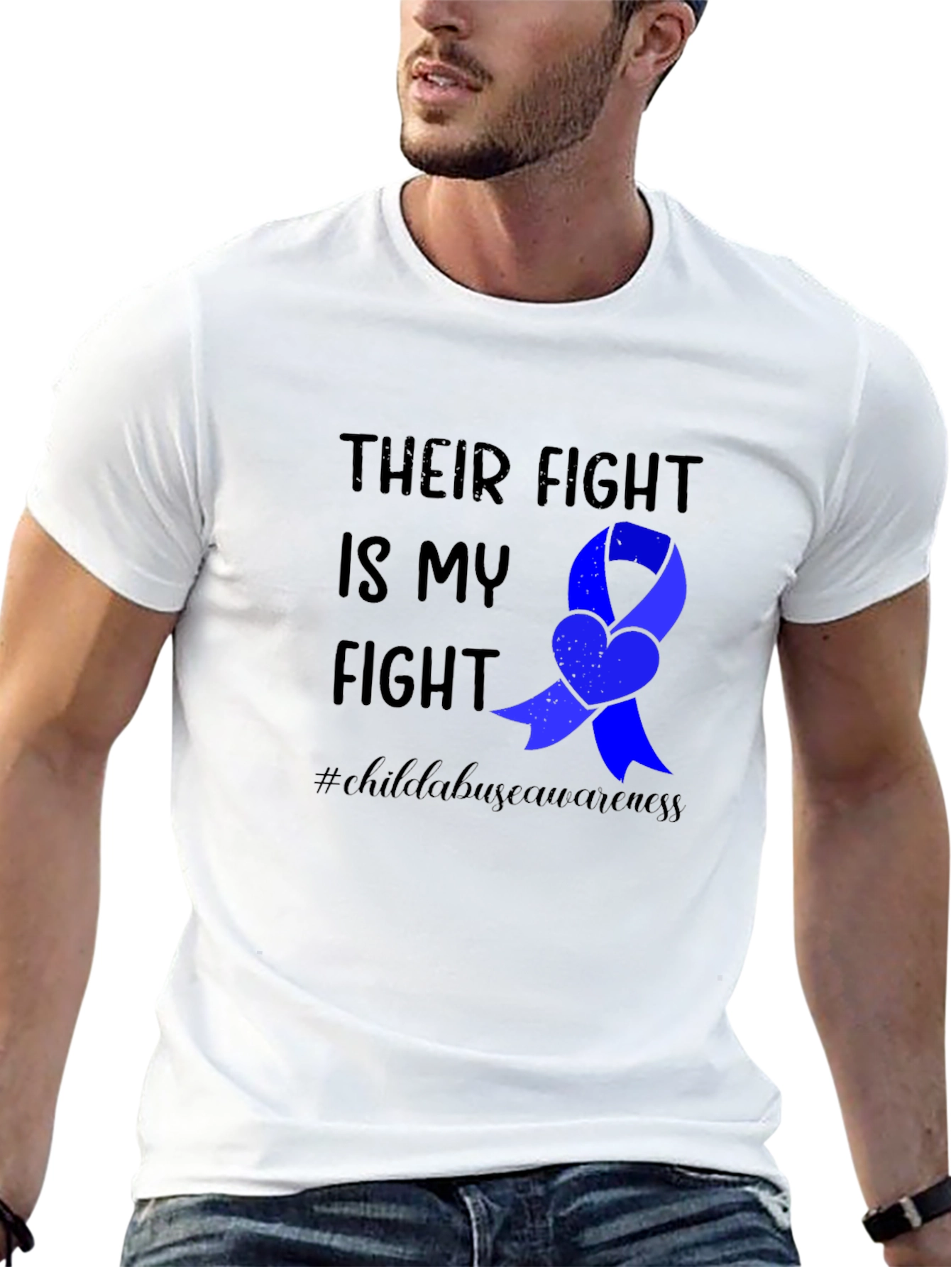 Child Abuse Awareness Ribbon T-Shirt
