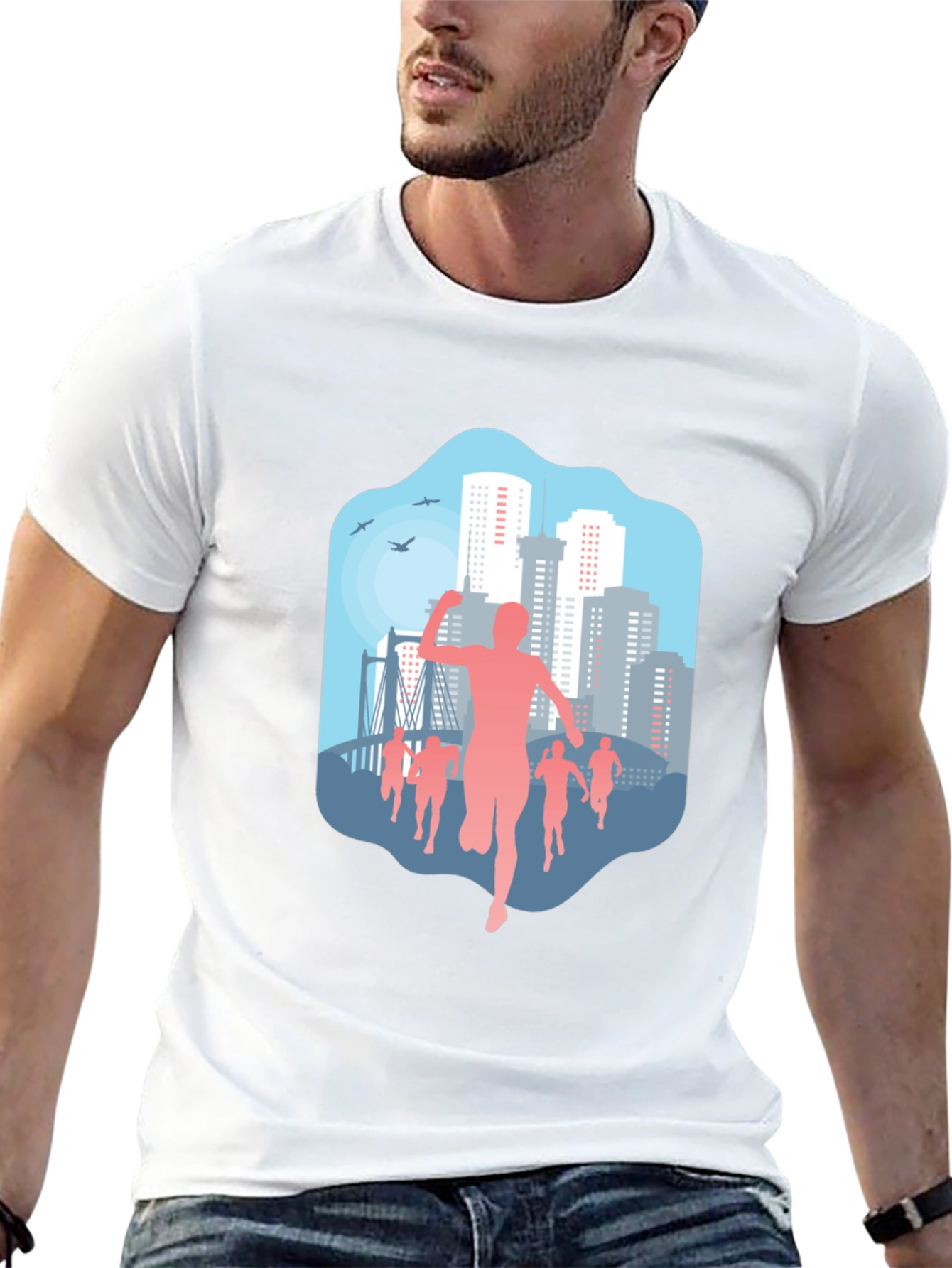 City Marathon Graphic T-Shirt