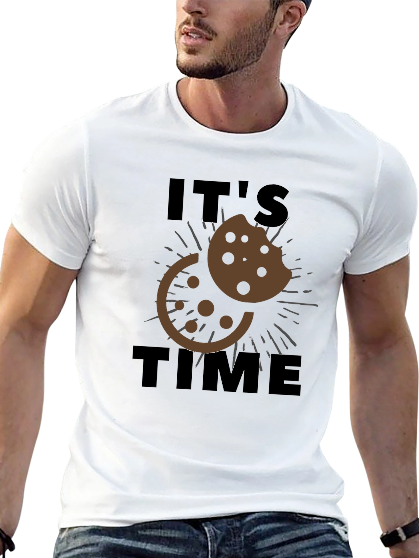 Its Cookie Time T-Shirt - Black Casual Wear