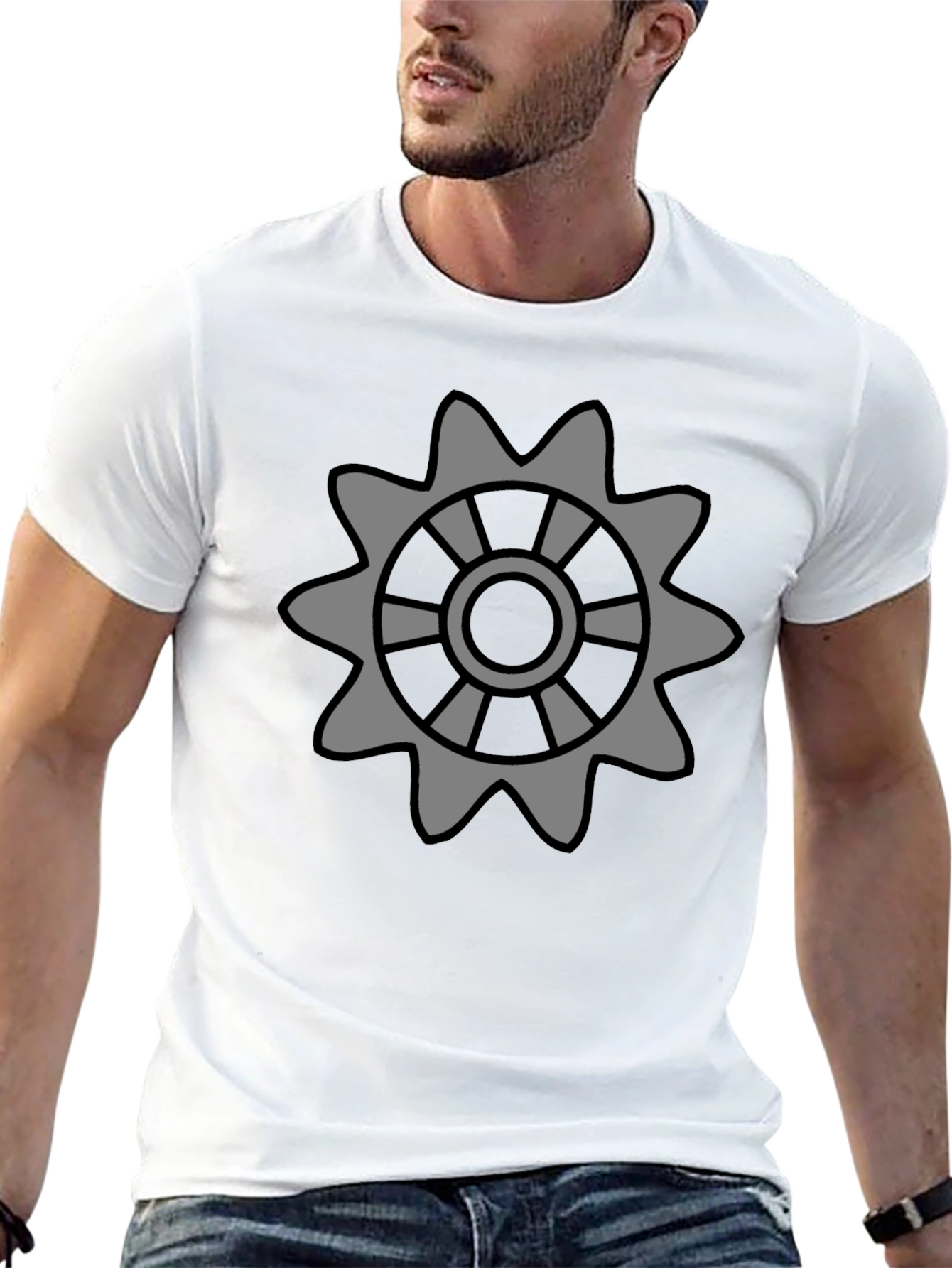 Gear Graphic Tee - Mens Black T-Shirt