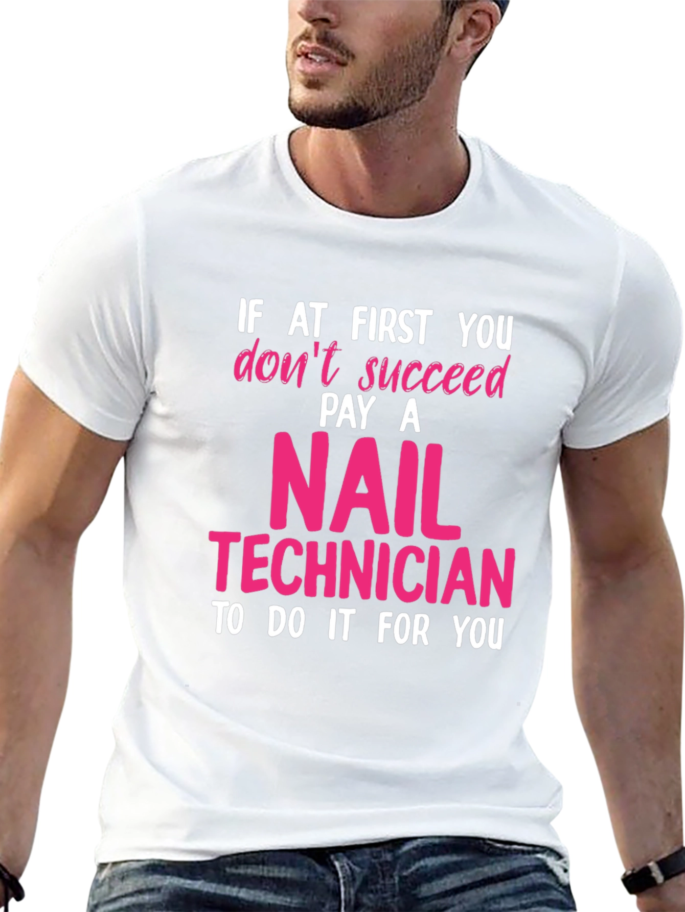 Nail Technician Funny Graphic T-Shirt