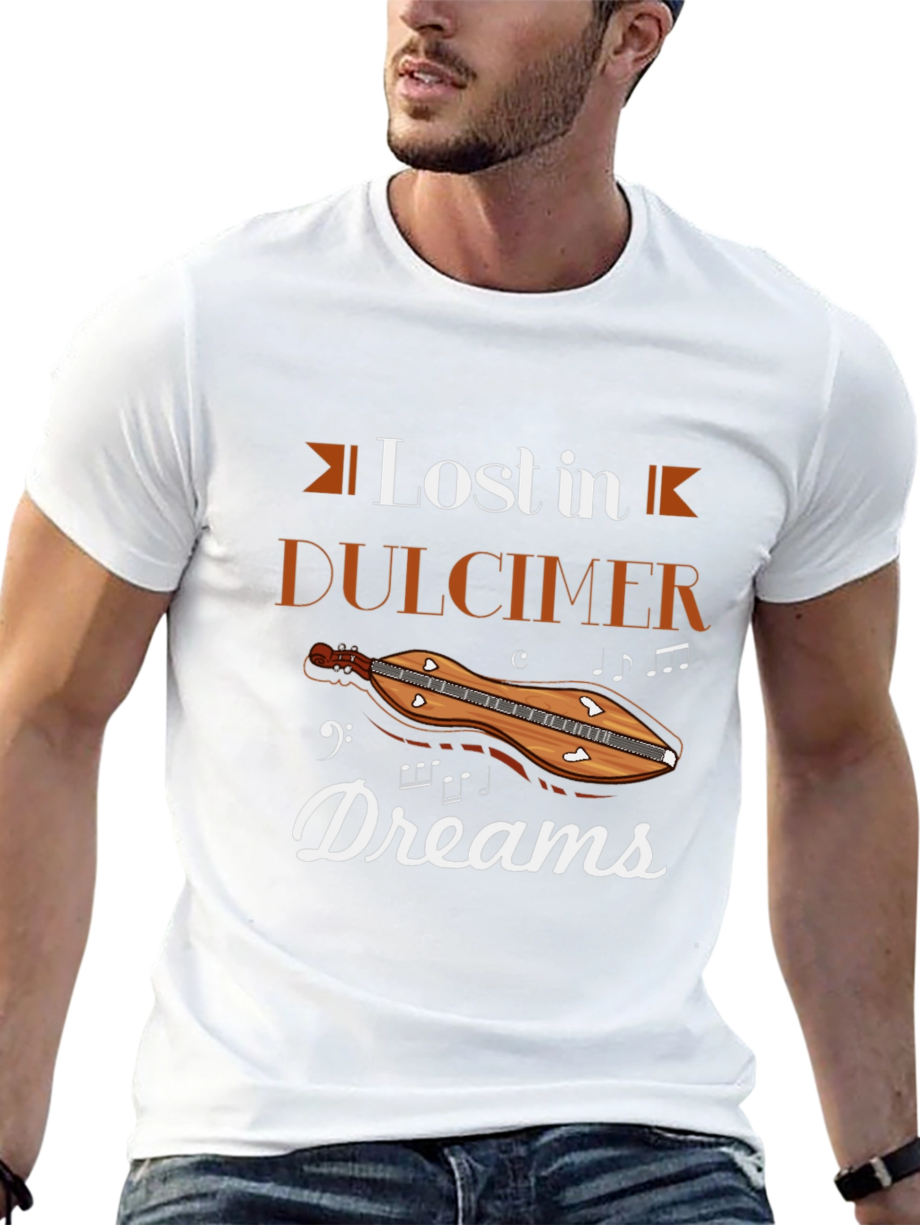 Lost in Dulcimer Dreams Black T-Shirt